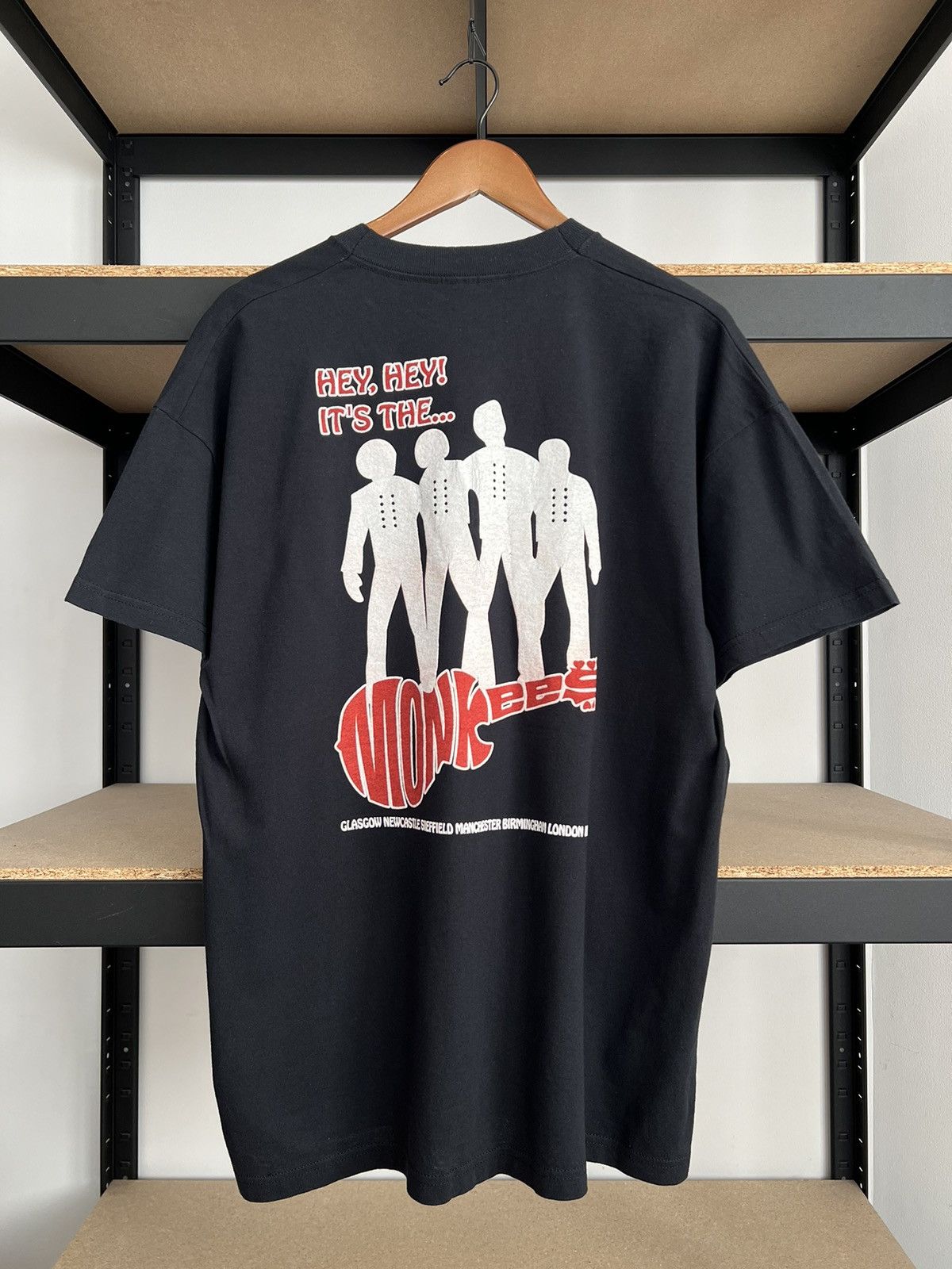 Band Tees Vintage 90s The Monkees Pop Rock Quartet Black T-shirt Size US XL / EU 56 / 4 - 4 Thumbnail