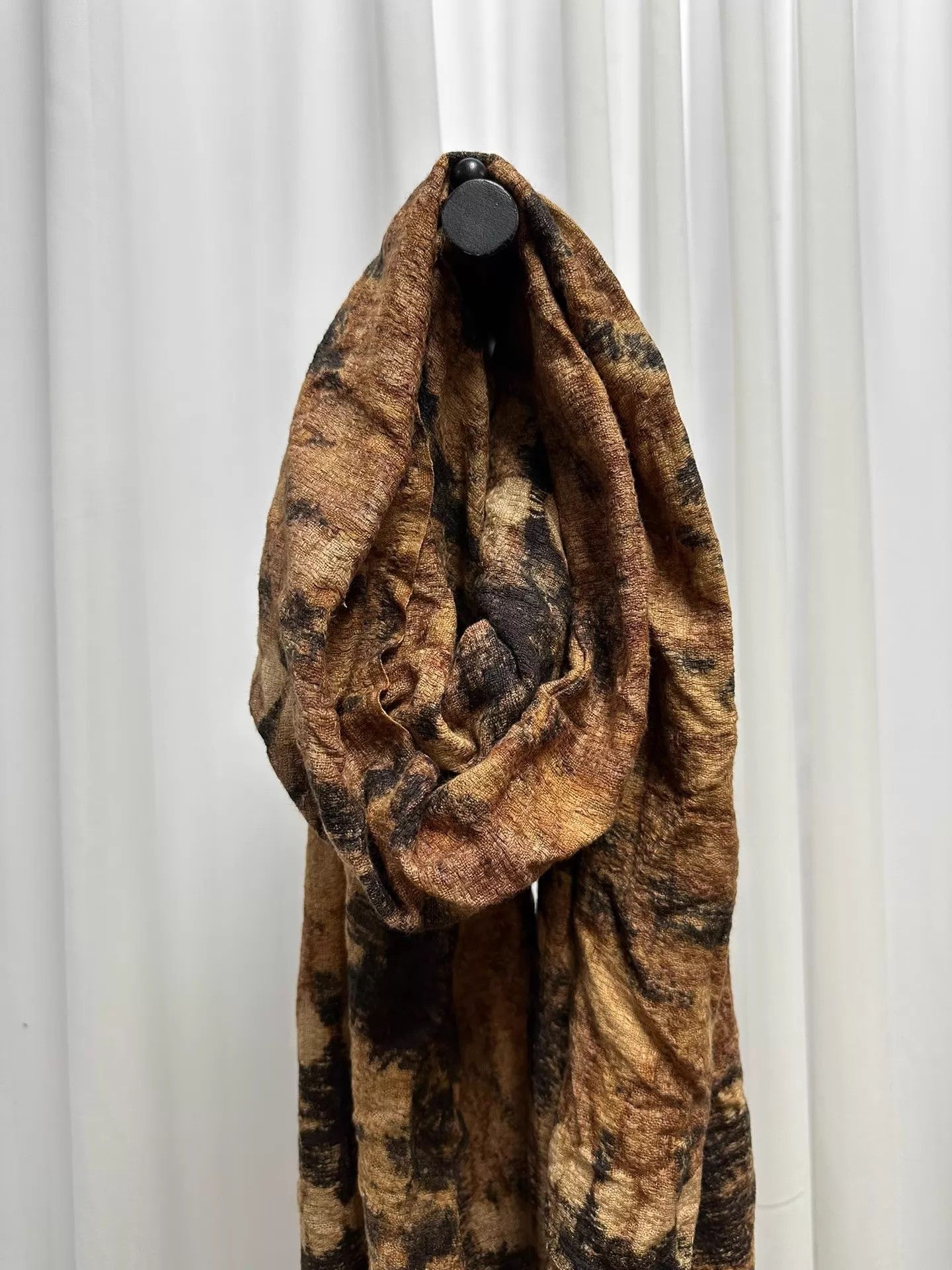 Yohji Yamamoto Yohji Yamamoto y's Wasteland Dye C/S Unique Scarf 180x60 Size ONE SIZE - 4 Thumbnail