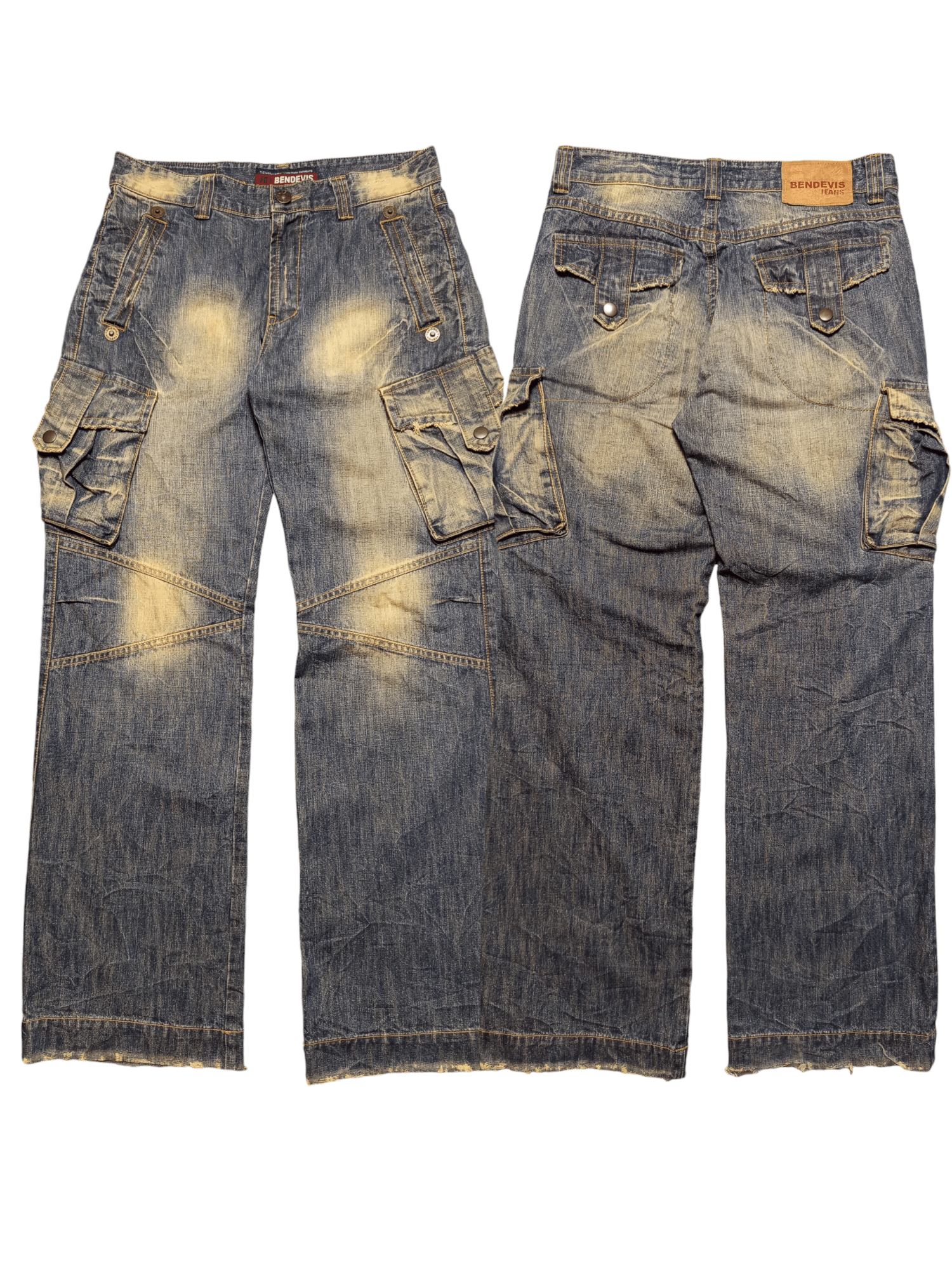 Vintage Rusty Distressed Jean Baggy Grunge Cargo Size US 31 - 1 Thumbnail