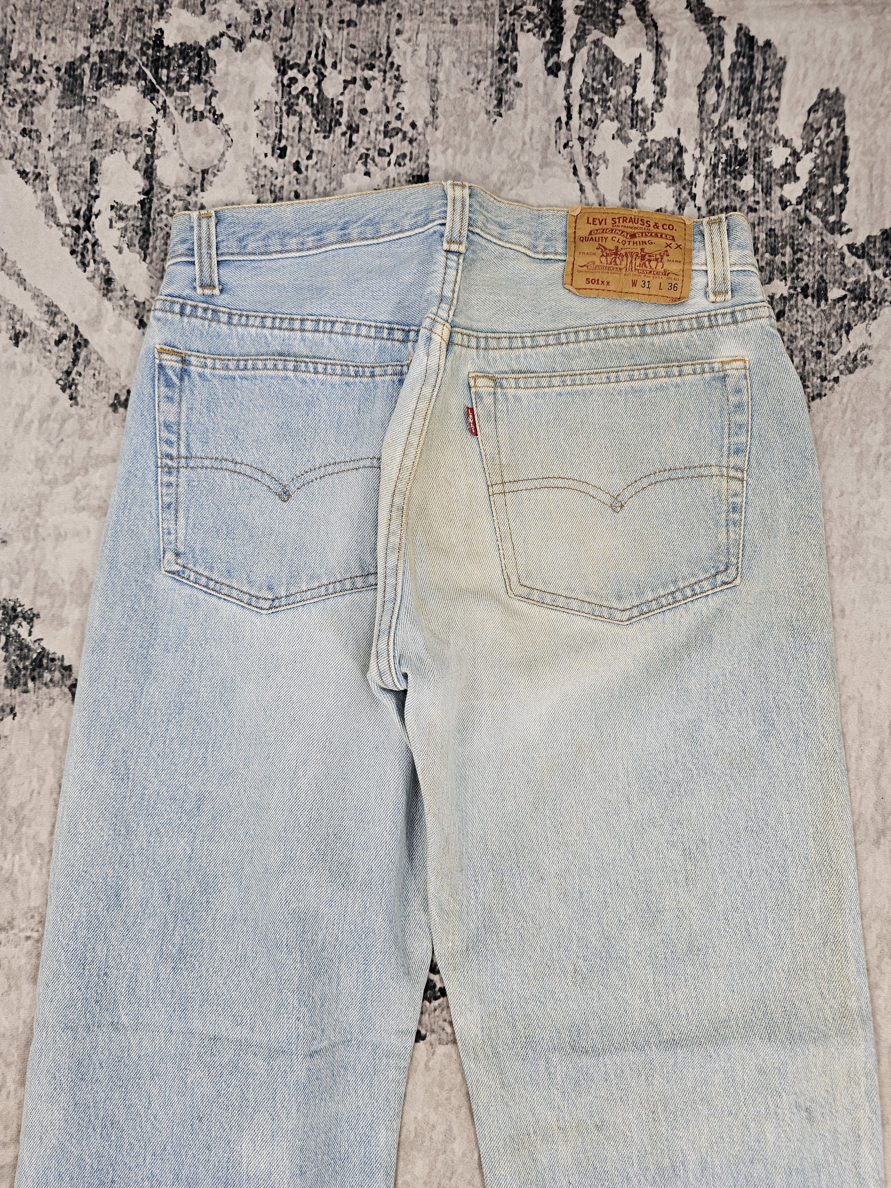 Levi's Vintage Clothing Vtg 90's LEVIS 501 XX Light Blue Faded Size 29X30 Jean L0413 Size US 29 - 7 Thumbnail