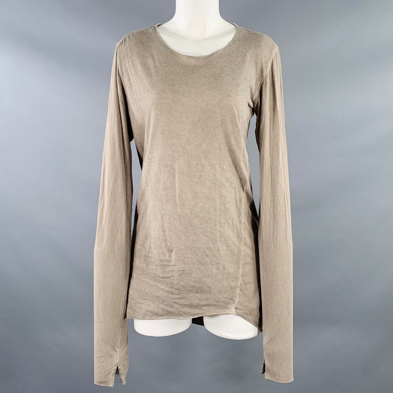 Other LOST & FOUND Size M Khaki Cotton Scoop Neck Casual Top Size M / US 6-8 / IT 42-44 - 1 Thumbnail
