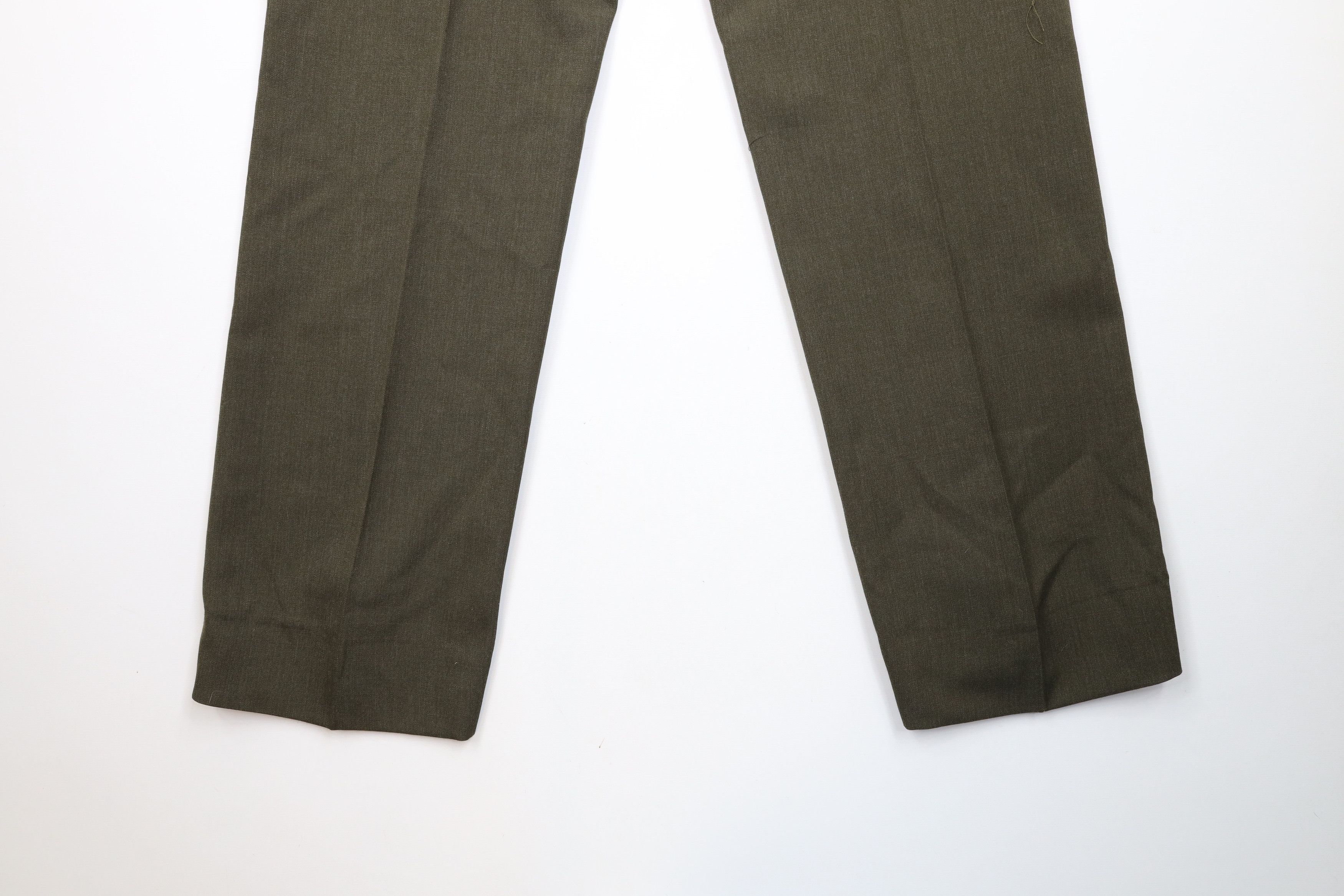 Vintage Vintage 90s Military Wool Blend Wide Leg Trousers Pants USA Size US 34 / EU 50 - 12 Thumbnail