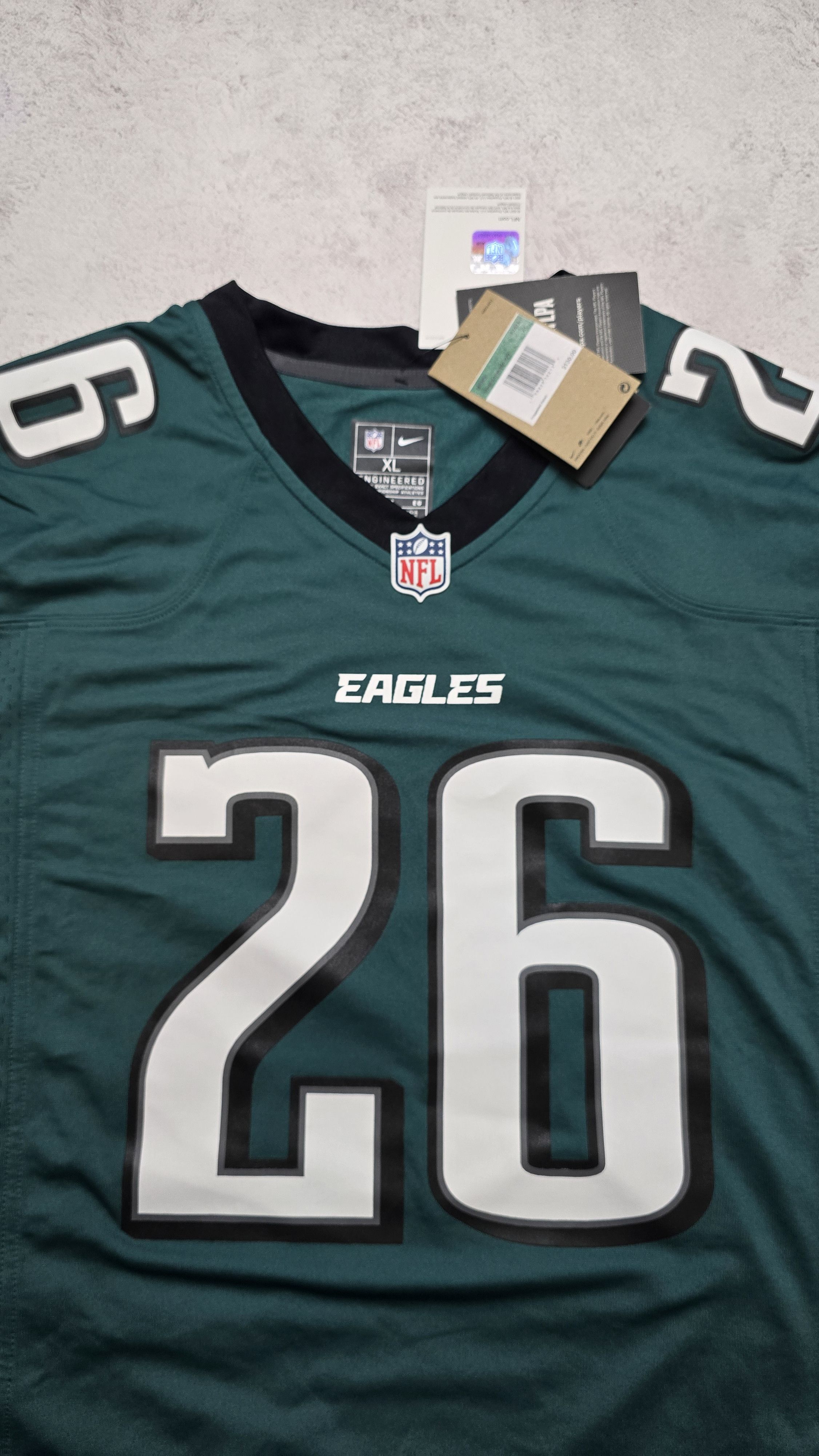 Nike Philadelphia Eagles Barkley Midnight Green Game Jersey Size US XL / EU 56 / 4 - 12 Thumbnail