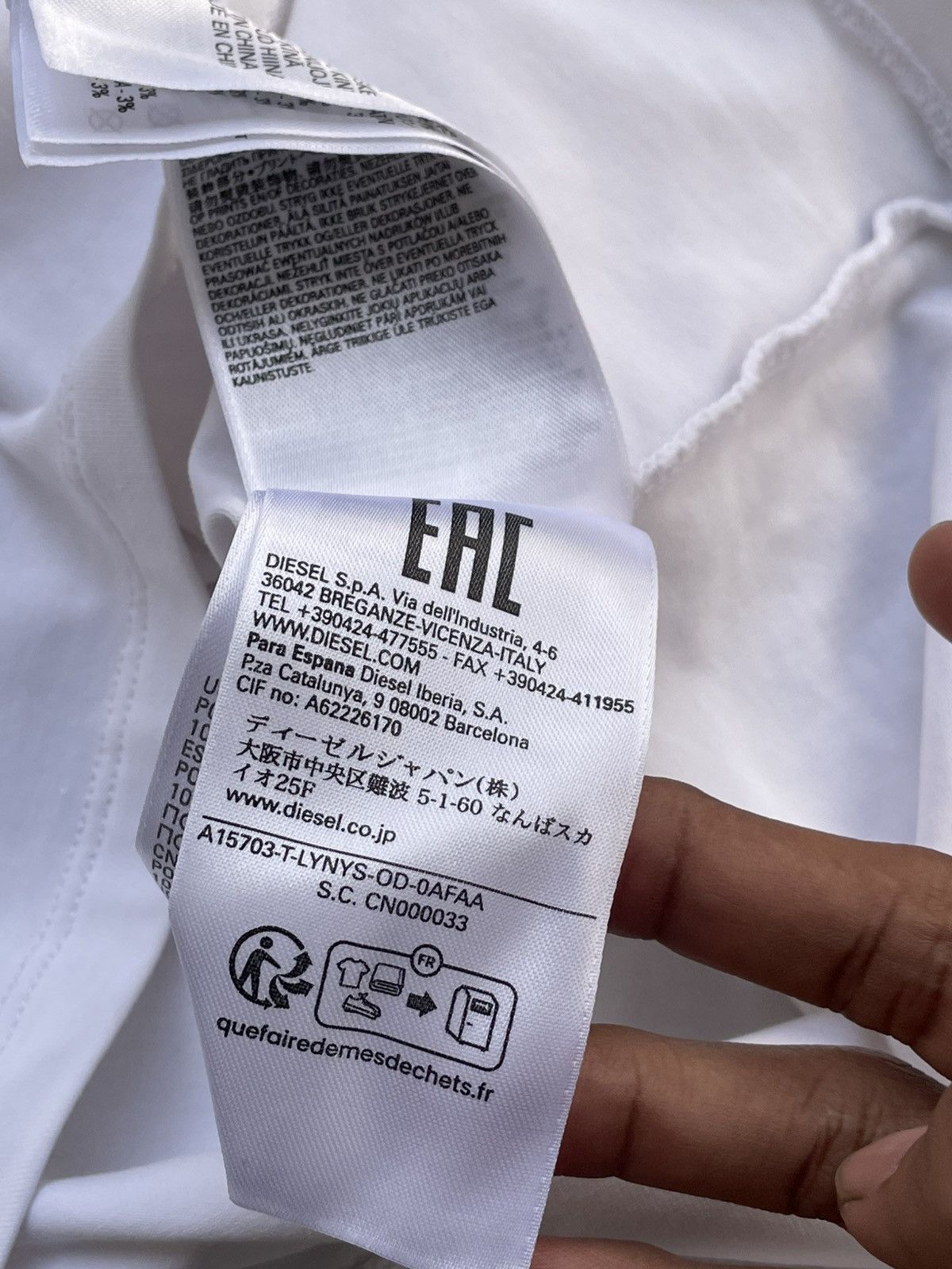 Diesel Diesel | White T-Lynys-Od Tank Top Size XS / US 0-2 / IT 36-38 - 5 Thumbnail