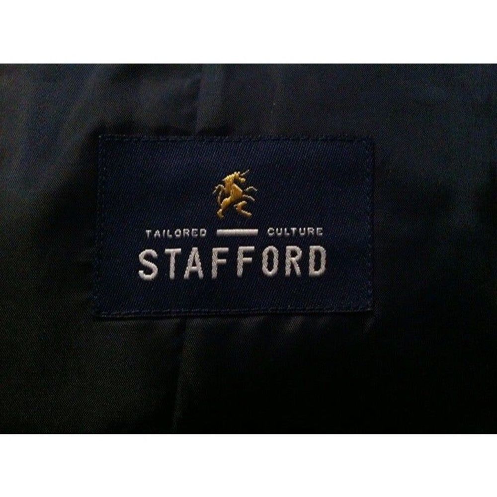 Stafford STAFFORD MEN'S NEW NAVY 51%WOOL 47%POLYESTER VEST SMALL Size US S / EU 44-46 / 1 - 6 Thumbnail