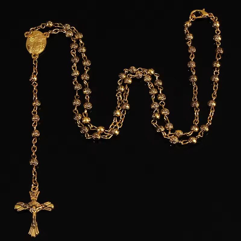 Jewelry Saint Benedict Rosary Necklace Chain Catholic Church Jesus Size ONE SIZE - 2 Thumbnail