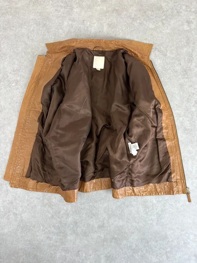 Diesel 2000s Diesel Camel Leather Multi-Pocket Leather Jacket Size US M / EU 48-50 / 2 - 7 Thumbnail