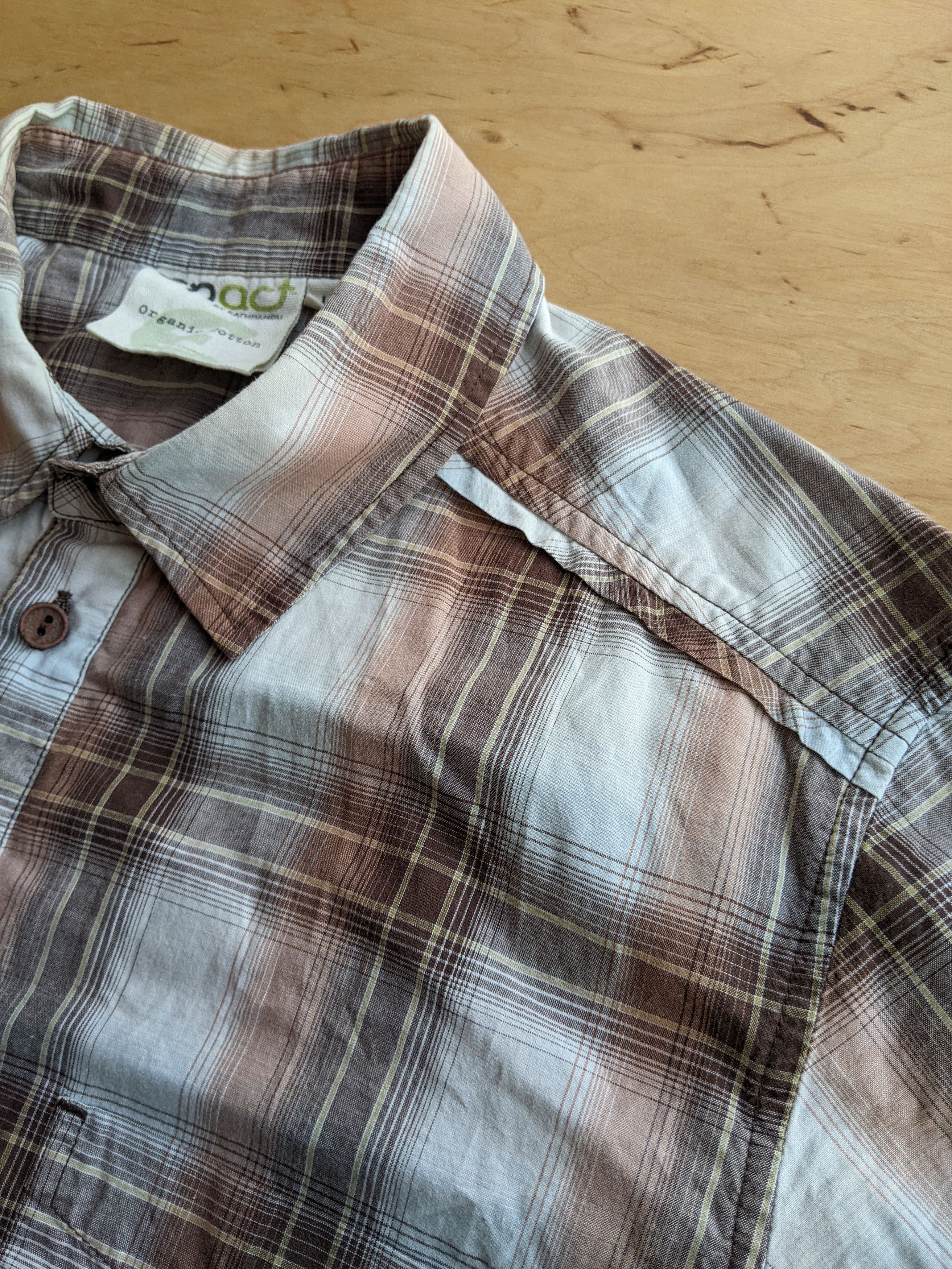 Japanese Brand × Kathmandu Kathmandu Outdoor Plaid Shirt Organic Cotton Gorpcore Size US L / EU 52-54 / 3 - 6 Thumbnail