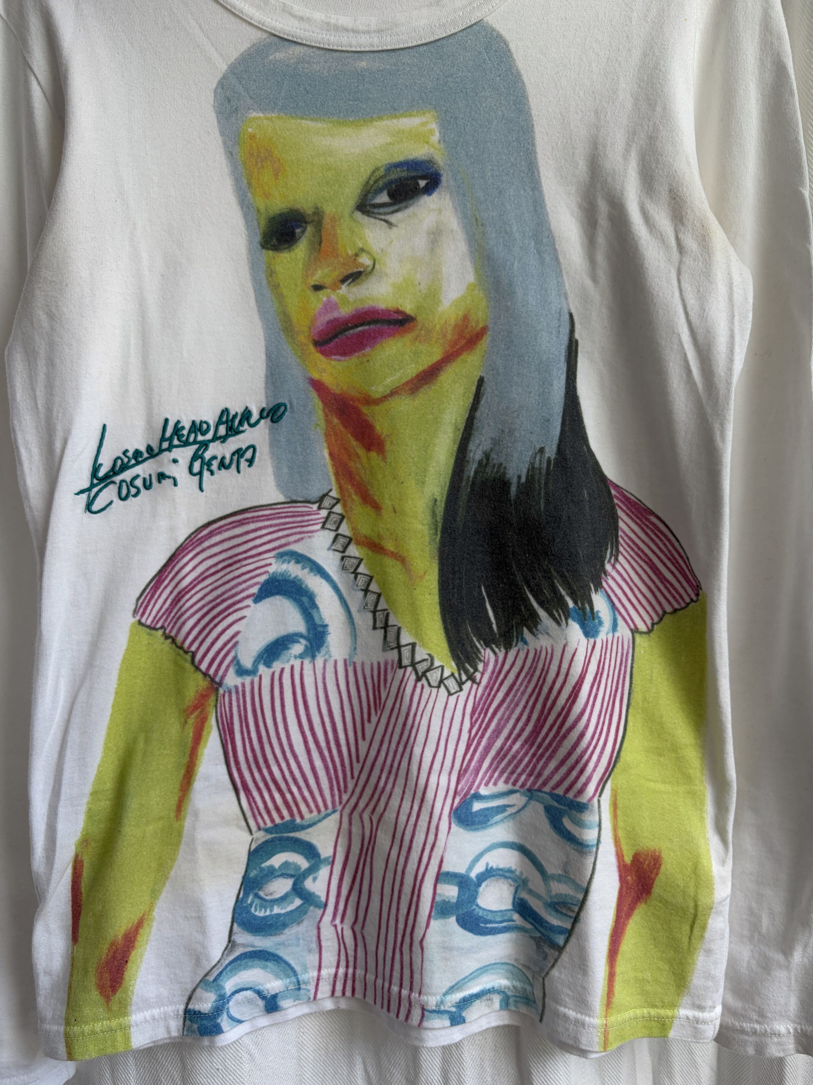 Y's for Men AW07 Kosumi Genta Abstract Face Longsleeve Size US M / EU 48-50 / 2 - 2 Thumbnail