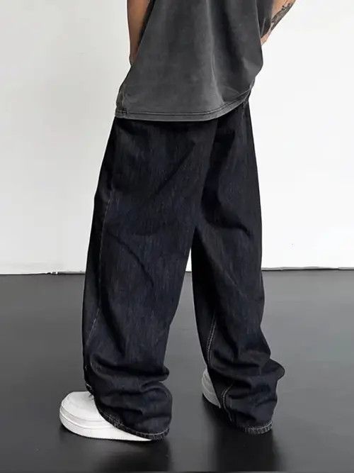 Japanese Brand Frayed Hip-hop Jeans Torn Patchwork Trousers Loose Casual Size US 34 / EU 50 - 5 Thumbnail