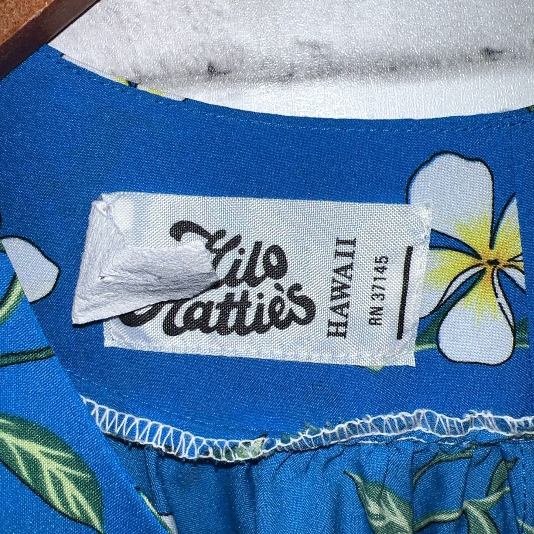 Hilo Hattie VTG Hilo Hatties Blue Hawaiian Dress Womens Size S Size S / US 4 / IT 40 - 3 Thumbnail