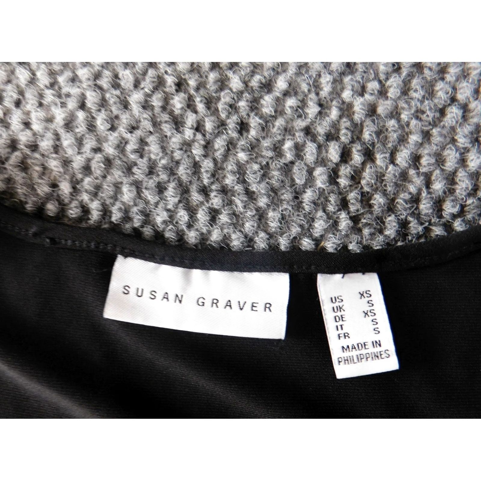 Vintage Susan Graver Dress XS Black A-Line Midi Sundress Stretch Casual Modern Women Size XS / US 0-2 / IT 36-38 - 4 Thumbnail