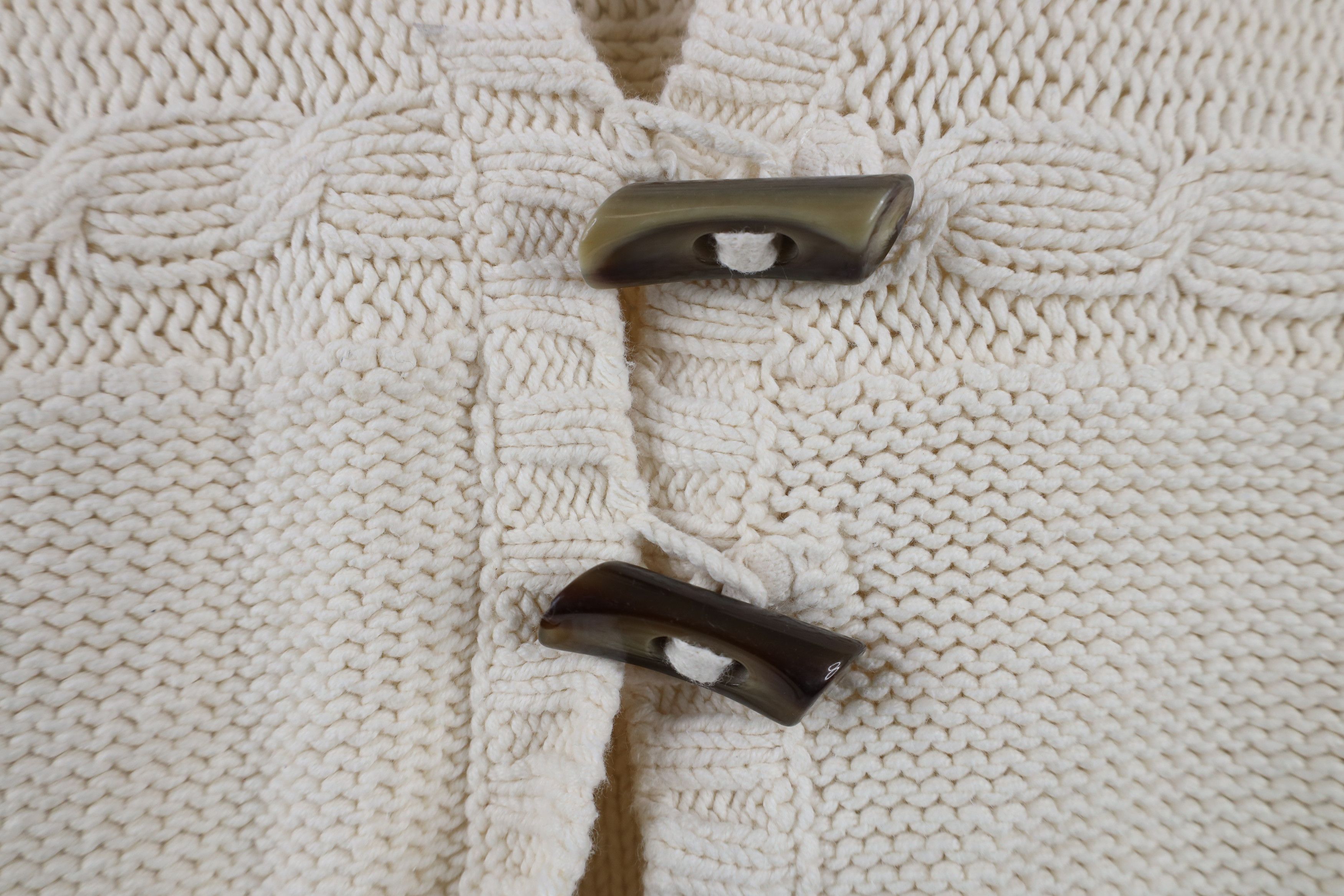 Old Navy × Vintage Vintage Y2K Babyoll Toggle Button Cable Knit Hoodie Sweater Size XL / US 12-14 / IT 48-50 - 4 Thumbnail