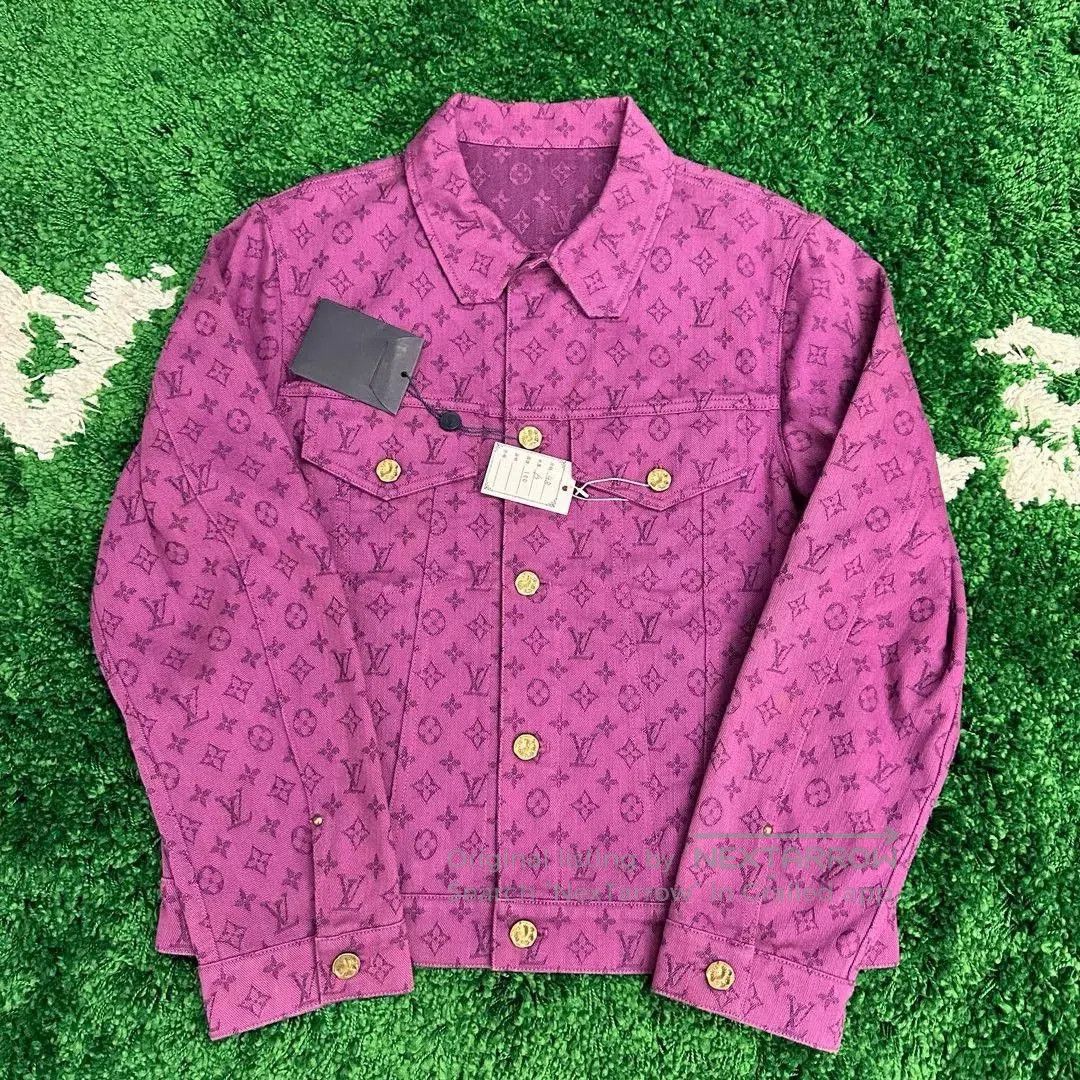 Louis Vuitton Louis Vuitton Logo Print Denim Jacket. Size US M / EU 48-50 / 2 - 1 Thumbnail