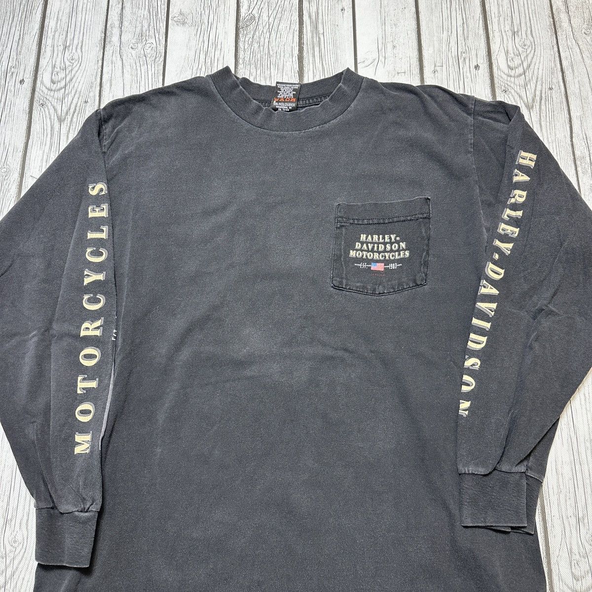 Vintage Vintage Harley Davidson long sleeve tee Size US L / EU 52-54 / 3 - 3 Thumbnail