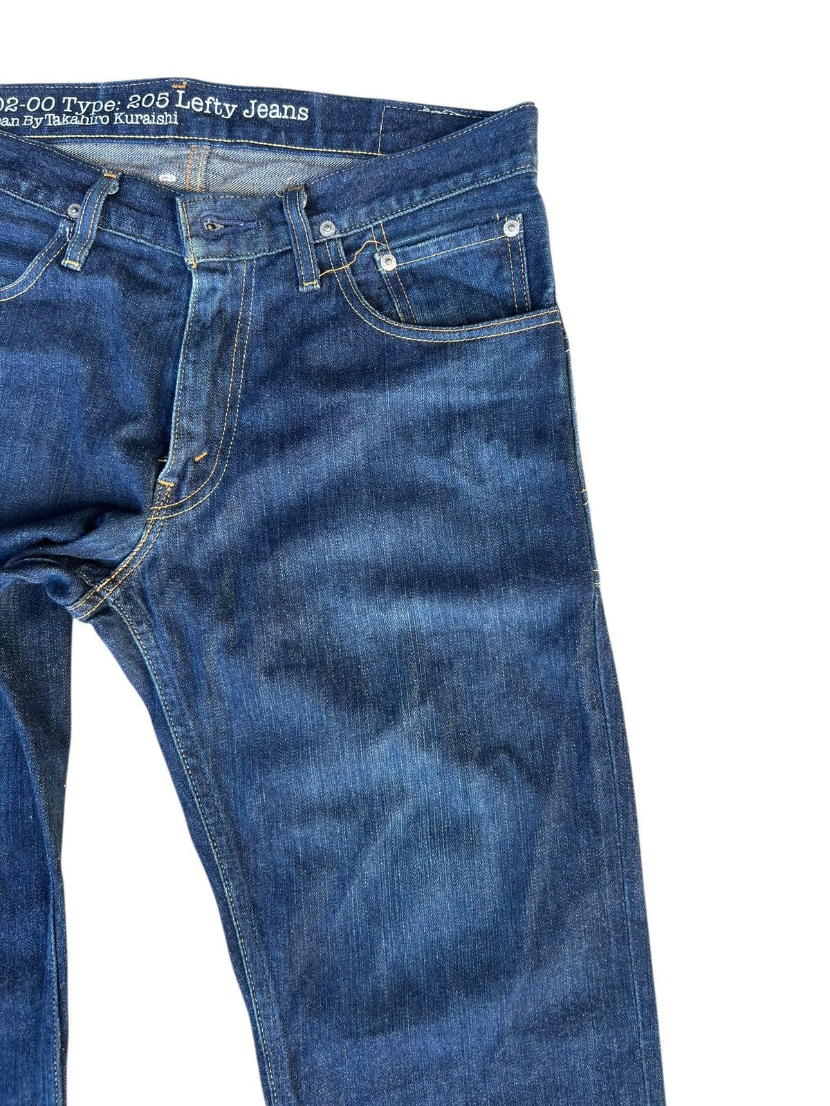 Levi's 2010 Levi’s Takahiro Kuraishi Redline Denim Lefty Jeans Size US 31 - 11 Thumbnail