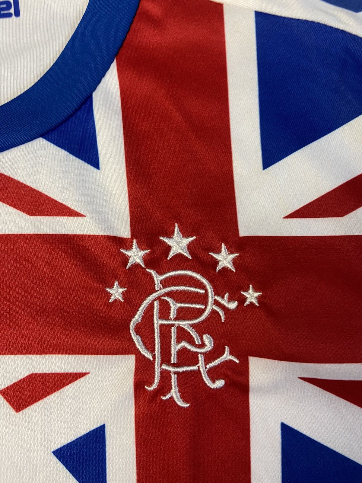Hummel Rangers FC 2018-19 Away Shirt Union Jack Hummel Jersey Size US L / EU 52-54 / 3 - 4 Thumbnail