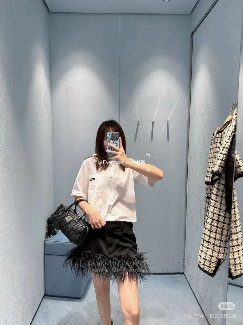 Miu Miu Miu Miu 44 College style letter shirt Size XL / US 12-14 / IT 48-50 - 6 Thumbnail