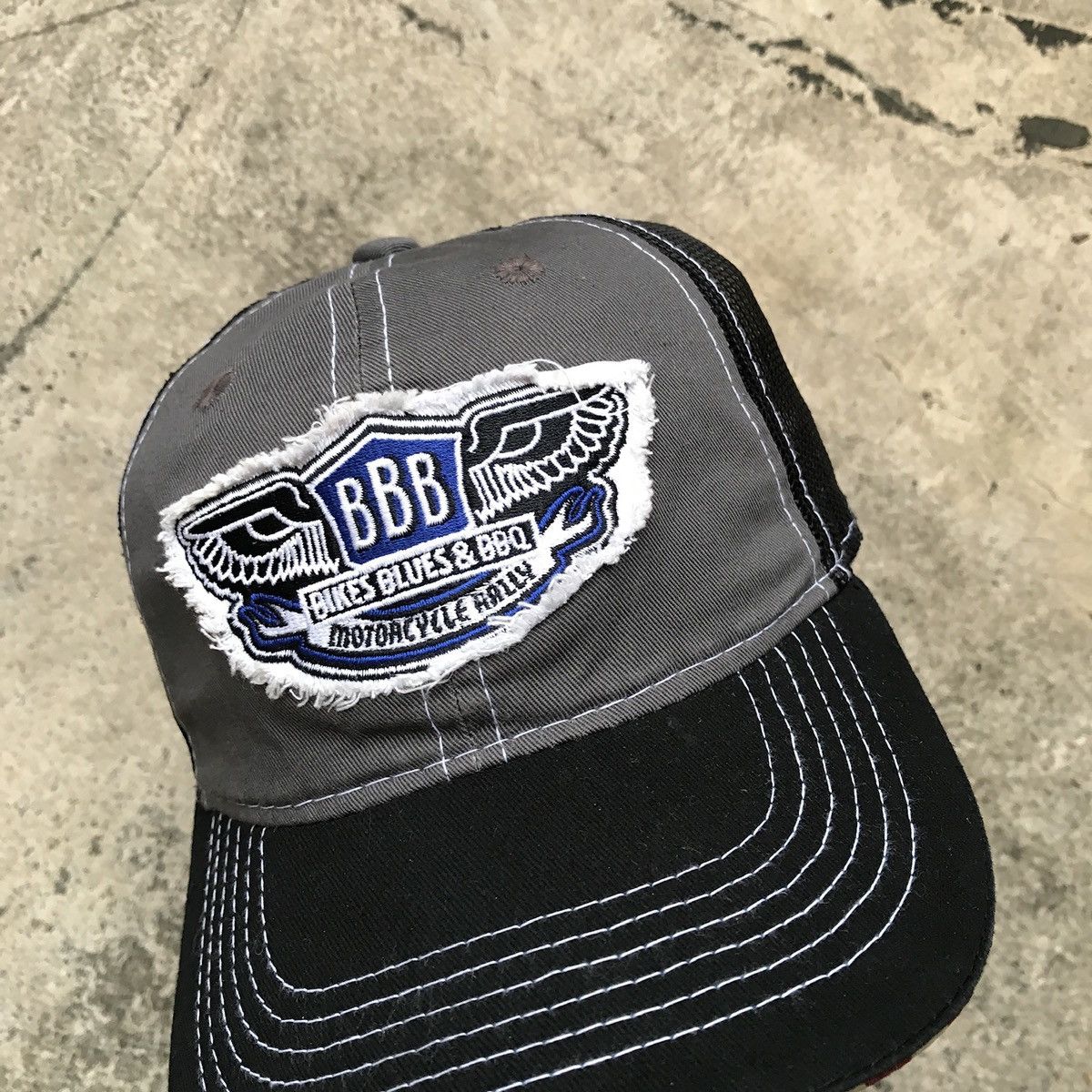 Fox Racing Patchwork BBB bikes hat with usa flag besides visor. Size ONE SIZE - 9 Thumbnail