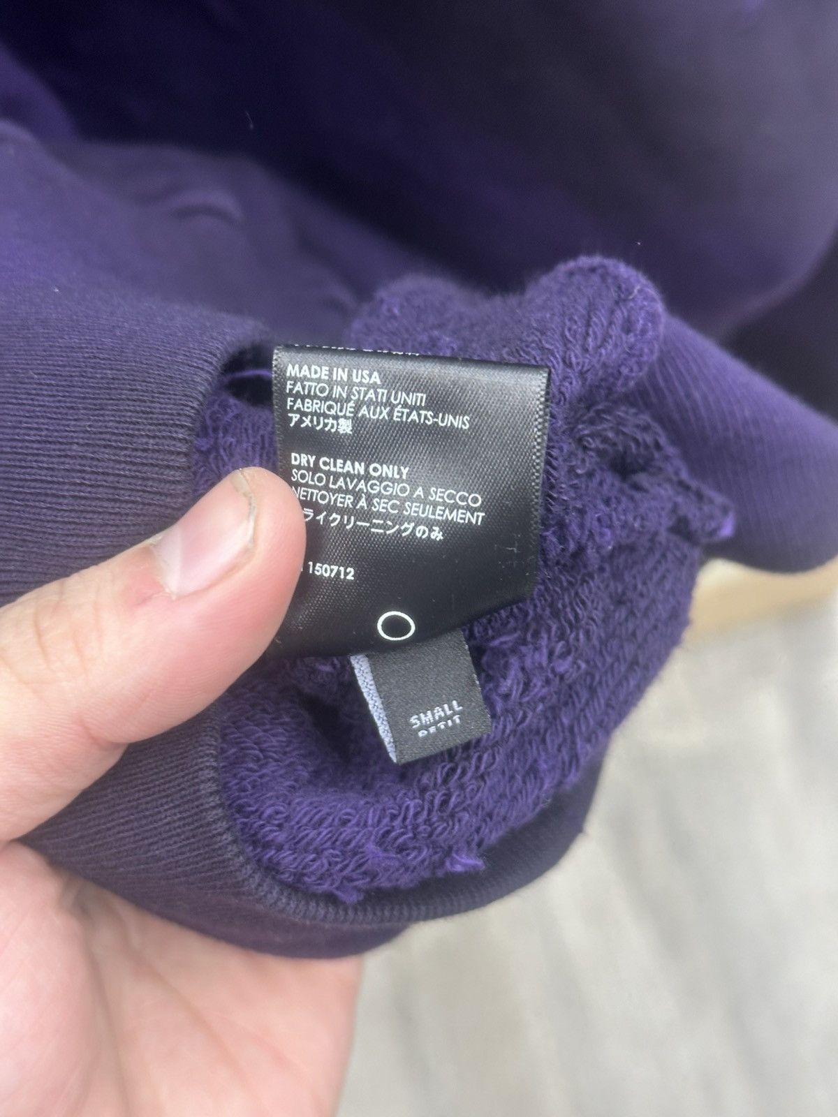 Amiri Amiri Purple Tie-Dye Distressed Hoodie Size US S / EU 44-46 / 1 - 5 Thumbnail