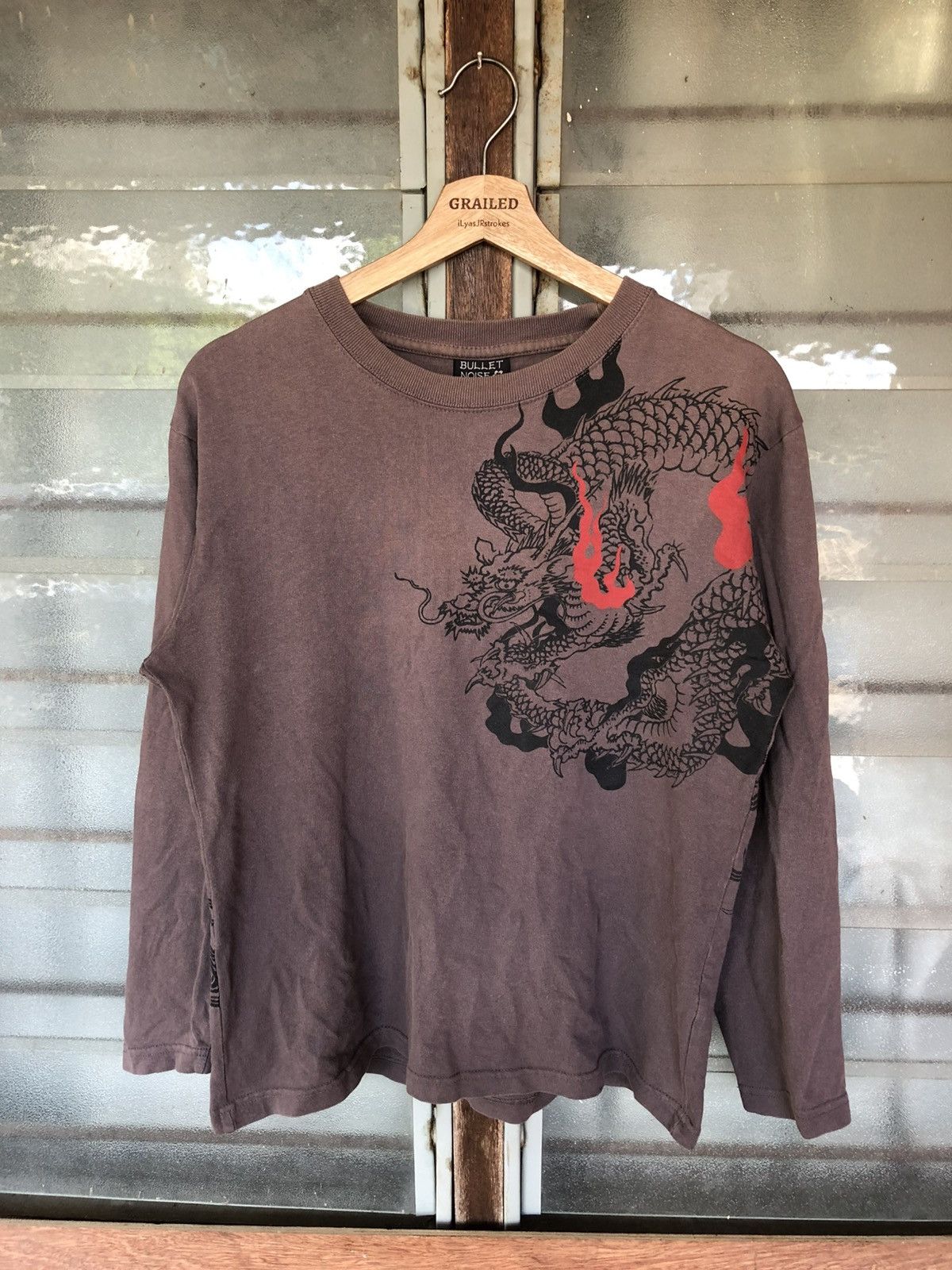 Bullet Noise Vintage Bullet Noise Dragon Style Long Sleeve Shirt Tee Size US M / EU 48-50 / 2 - 1 Thumbnail