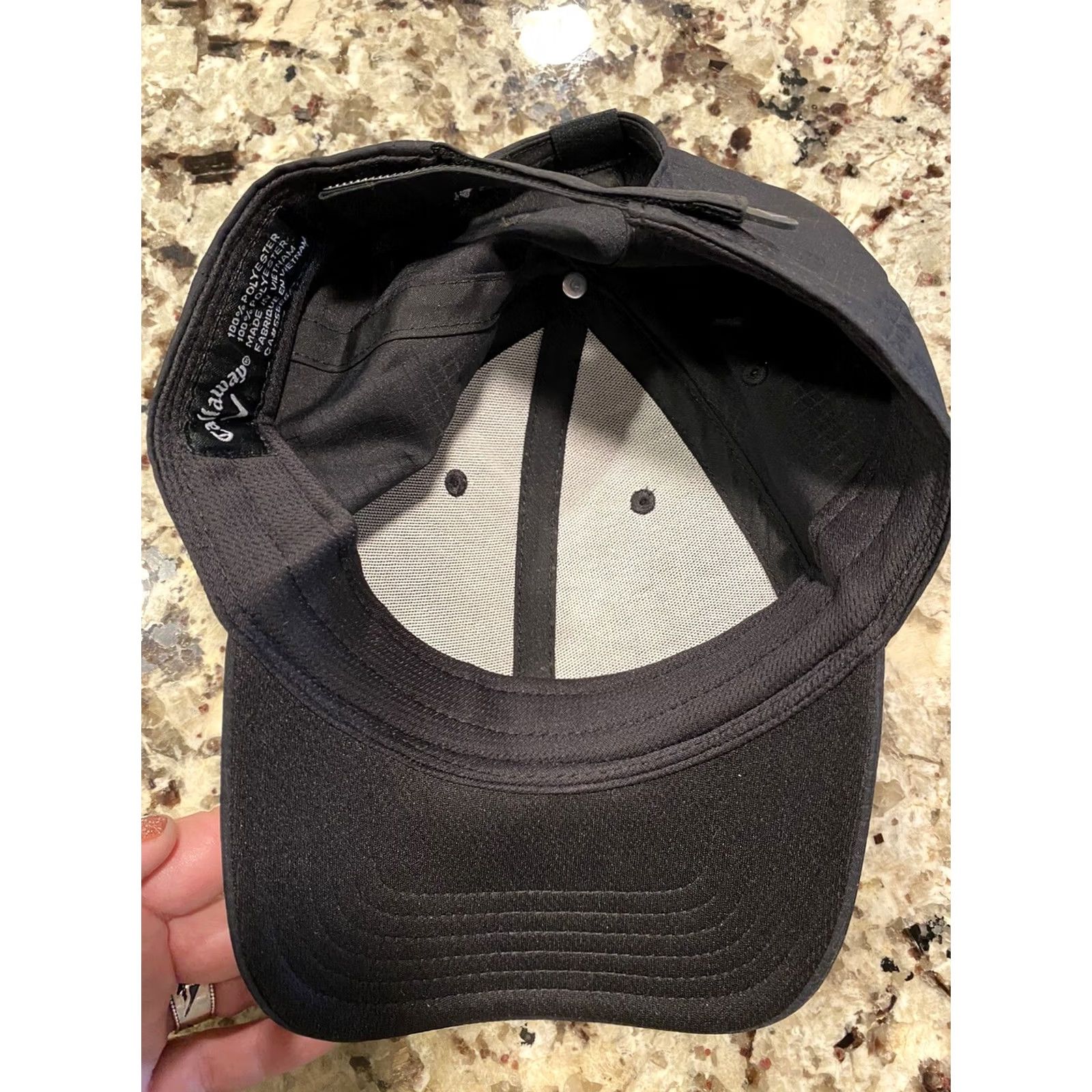 Callaway Callaway Top Golf Hat Black Strap Back Raised Lettering On Front Unisex Adults Adjustable Size Golf Hat Mens Womens Size US M / EU 48-50 / 2 - 7 Thumbnail