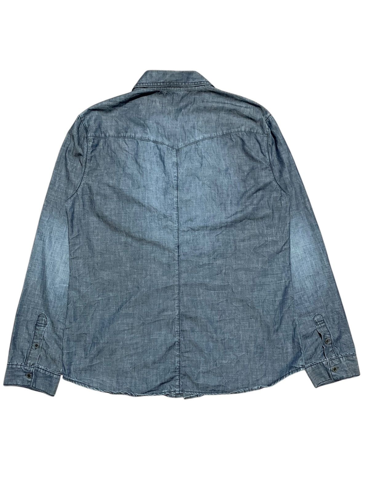 20471120 292513 STORM embroidery western denim shirt Size US L / EU 52-54 / 3 - 9 Thumbnail