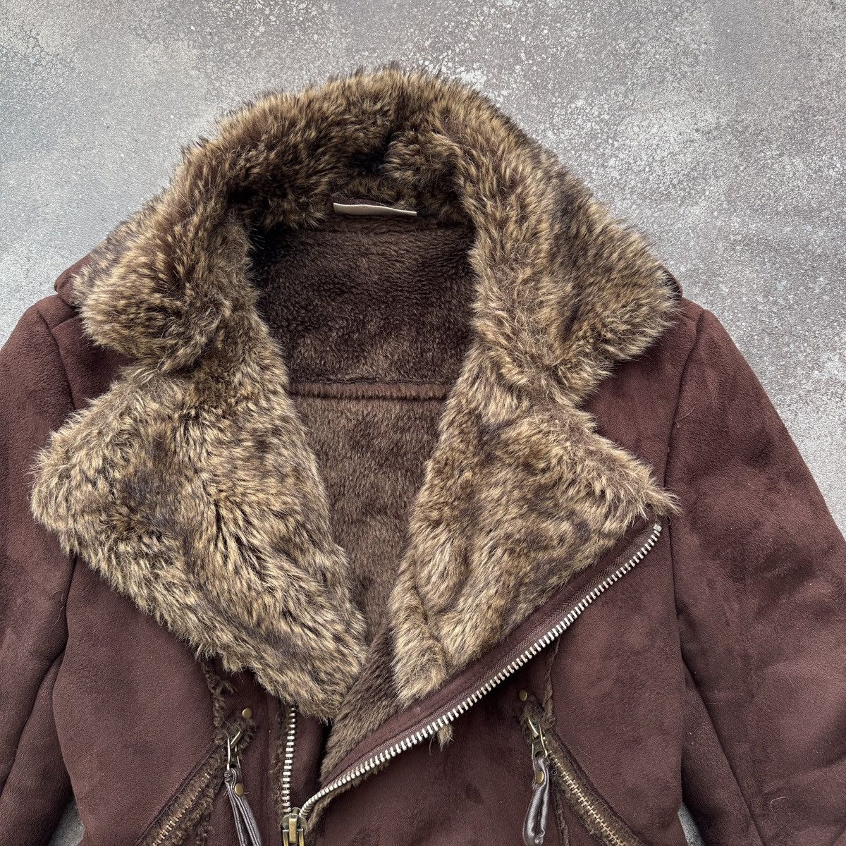 Hysteric Glamour Y2K / Boho Vintage Faux Fur Shearling/Sheepskin Style Jacket Size M / US 6-8 / IT 42-44 - 6 Thumbnail