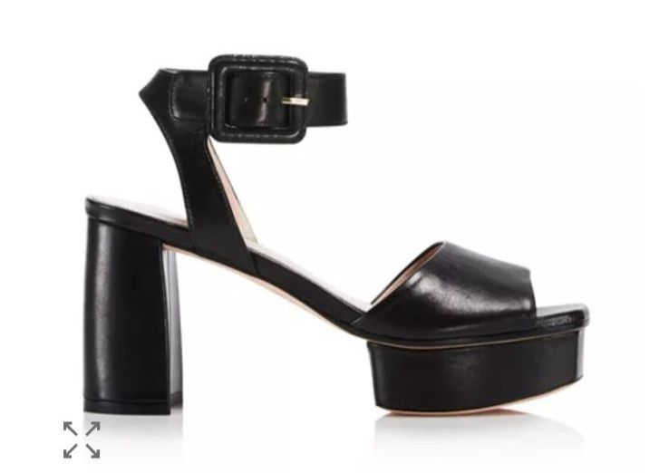 Stuart Weitzman Stuart Weitzman Women's Newdeal Leather Platform Sandals Size US 9 / IT 39 - 10 Thumbnail