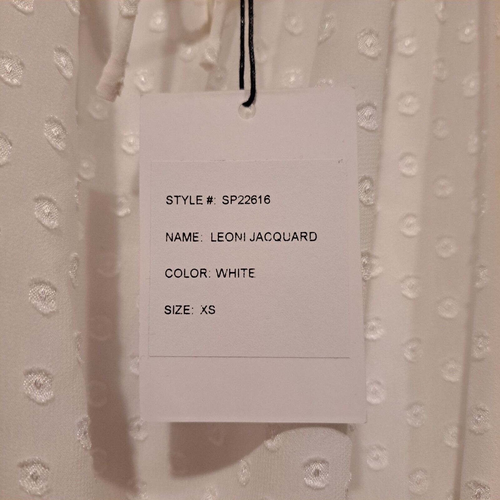 Generation Love Generation Love Leoni Jacquard Maxi Dress White Size XS NWT Size XS / US 0-2 / IT 36-38 - 7 Thumbnail