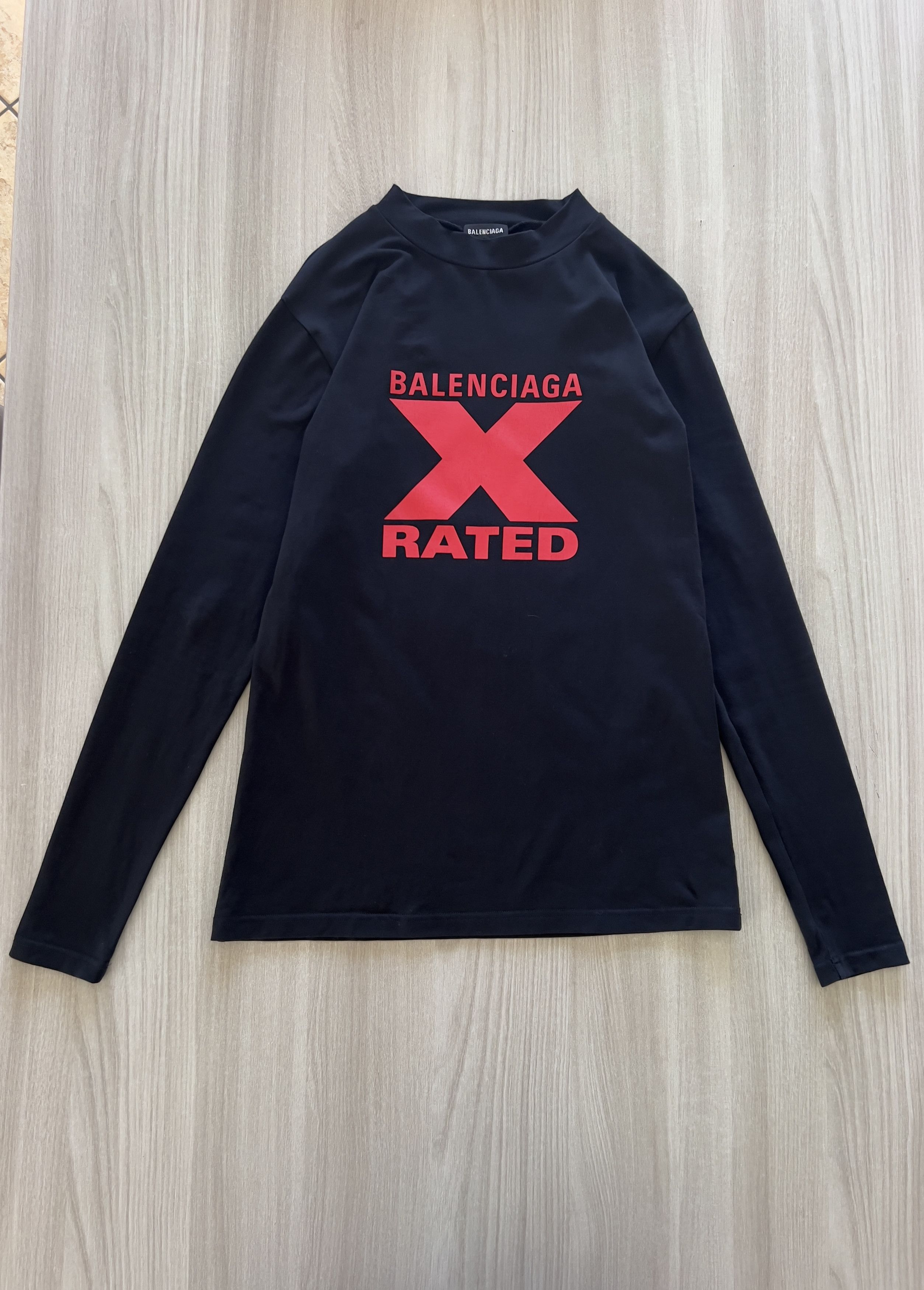 Balenciaga Balenciaga fitted top shirt X rated Sample piece SS20 Size US XS / EU 42 / 0 - 2 Thumbnail