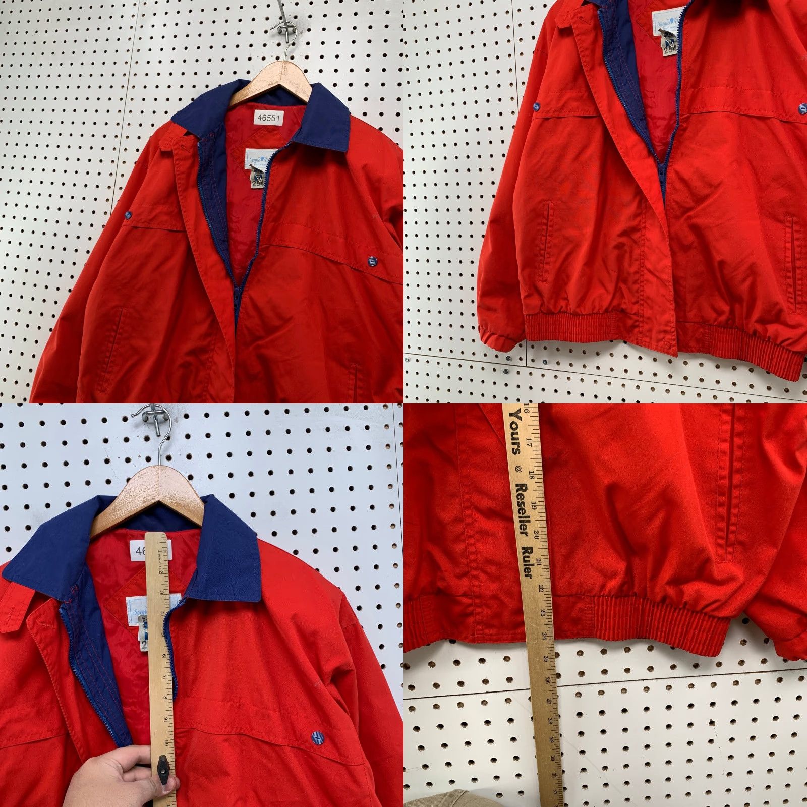 Vintage VINTAGE Sergio Valente Jacket Mens S Red Back Button Hong Kong Size US S / EU 44-46 / 1 - 8 Thumbnail