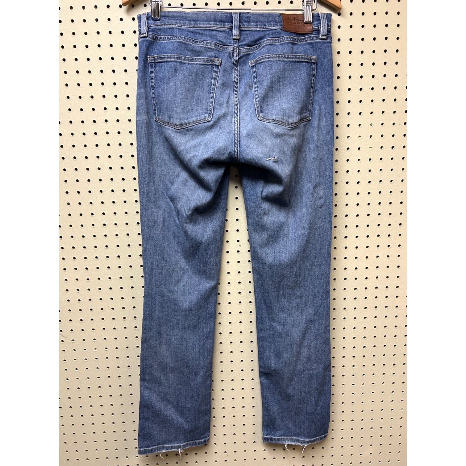 Ralph Lauren VINTAGE Ralph Lauren Jeans Co Women Jeans Distressed Bootcut Western 6P Blue Denim Regular Female Girls Womens Size 28" / US 6 / IT 42 - 6 Thumbnail