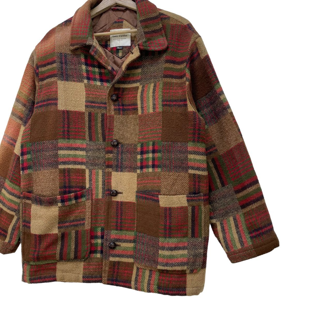 Native 🔥Vintage Brand Louis Chablon Pacthwork Aztec Wool Jacket Size M / US 6-8 / IT 42-44 - 4 Thumbnail