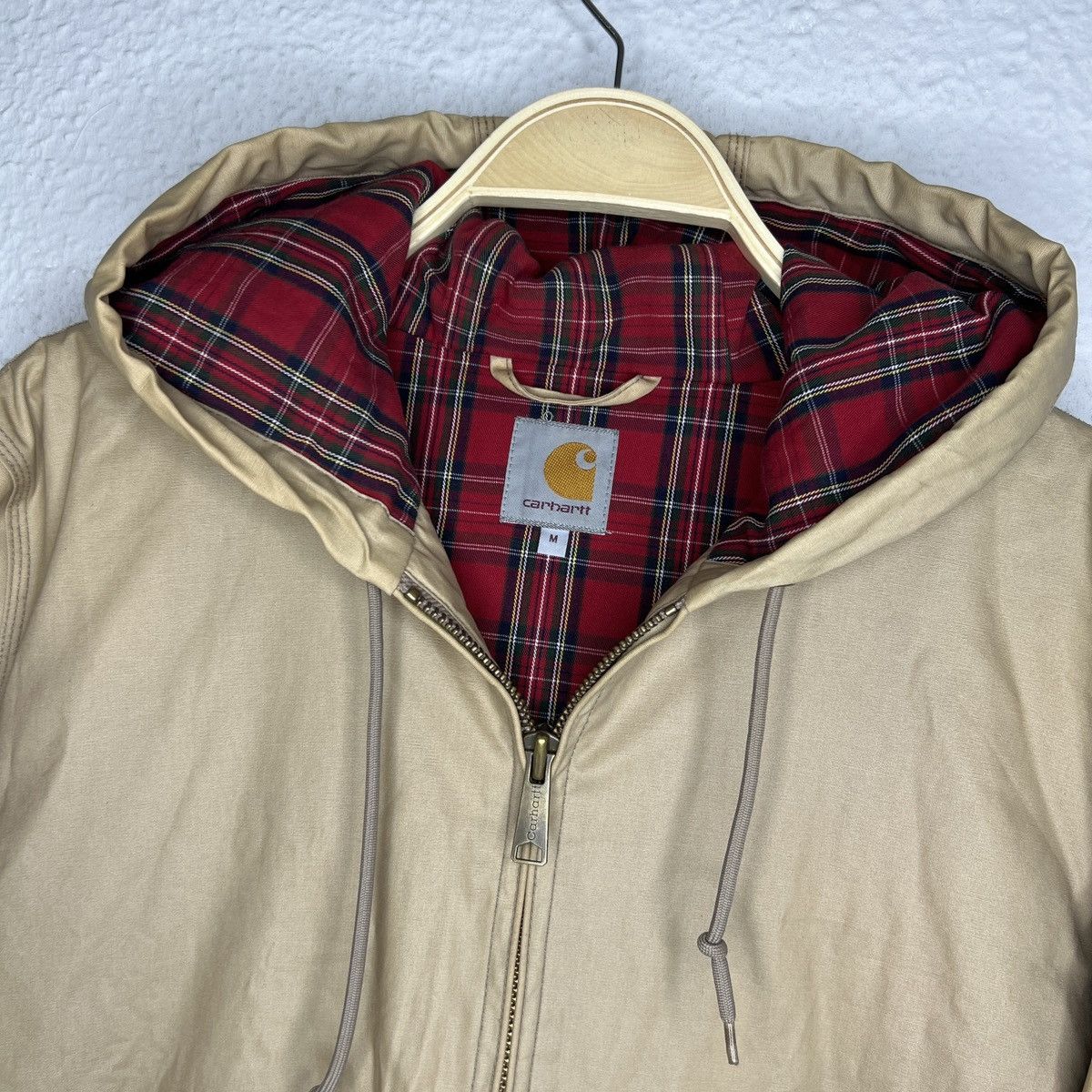 Carhartt Vintage Carhartt WiP Active Denim Waxed Jacket Checkered Size US M / EU 48-50 / 2 - 5 Thumbnail