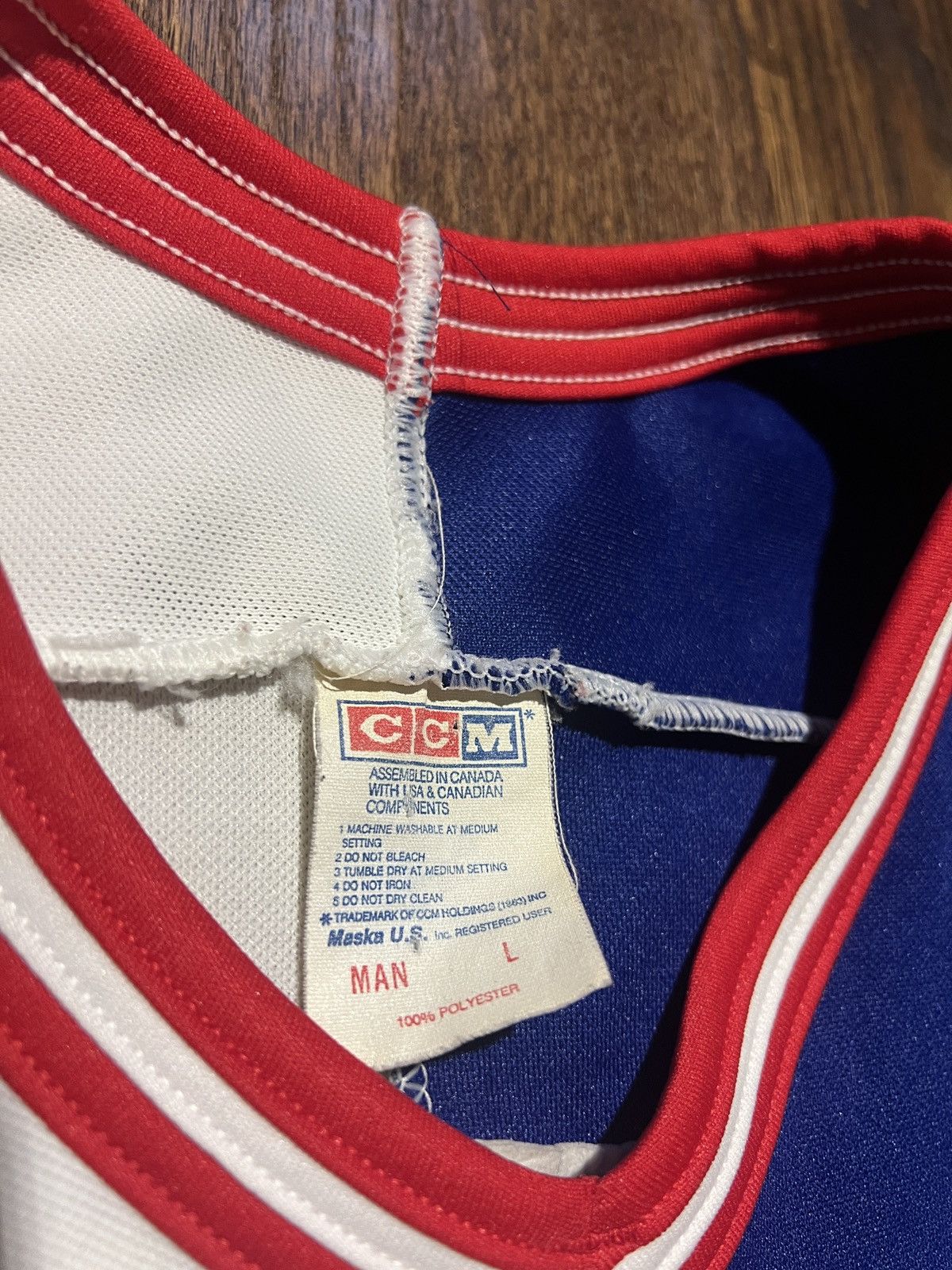 Ccm × NHL × Vintage vintage split gretzky new york rangers jersey Size US L / EU 52-54 / 3 - 7 Thumbnail