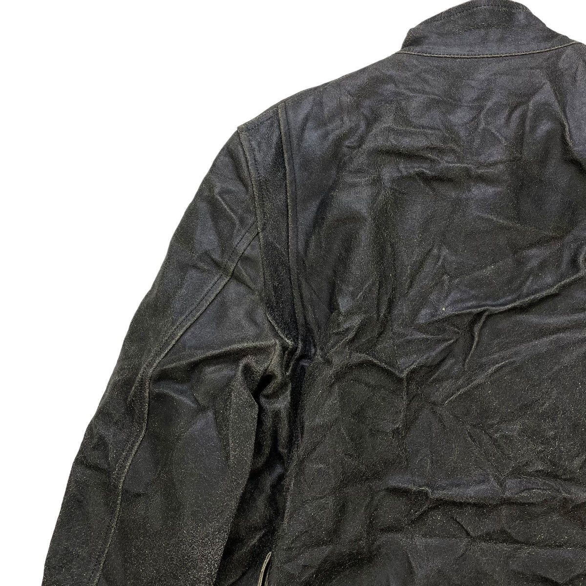 PPFM 💥Vintage PPFM 90s Cow Hide Slank Pocket Leather Jacket Size US M / EU 48-50 / 2 - 8 Thumbnail