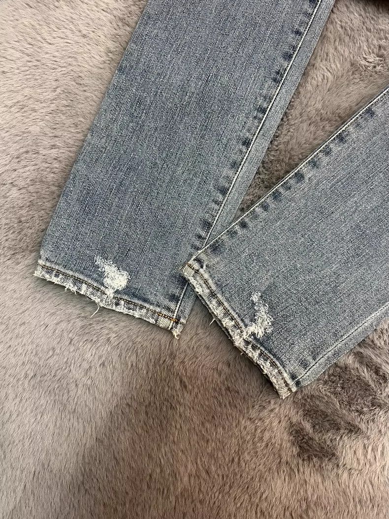 Saint Laurent Paris Saint Laurent 15 Fall/Winter Blue Washed Wrecking Jeans 250 Size US 30 / EU 46 - 7 Thumbnail