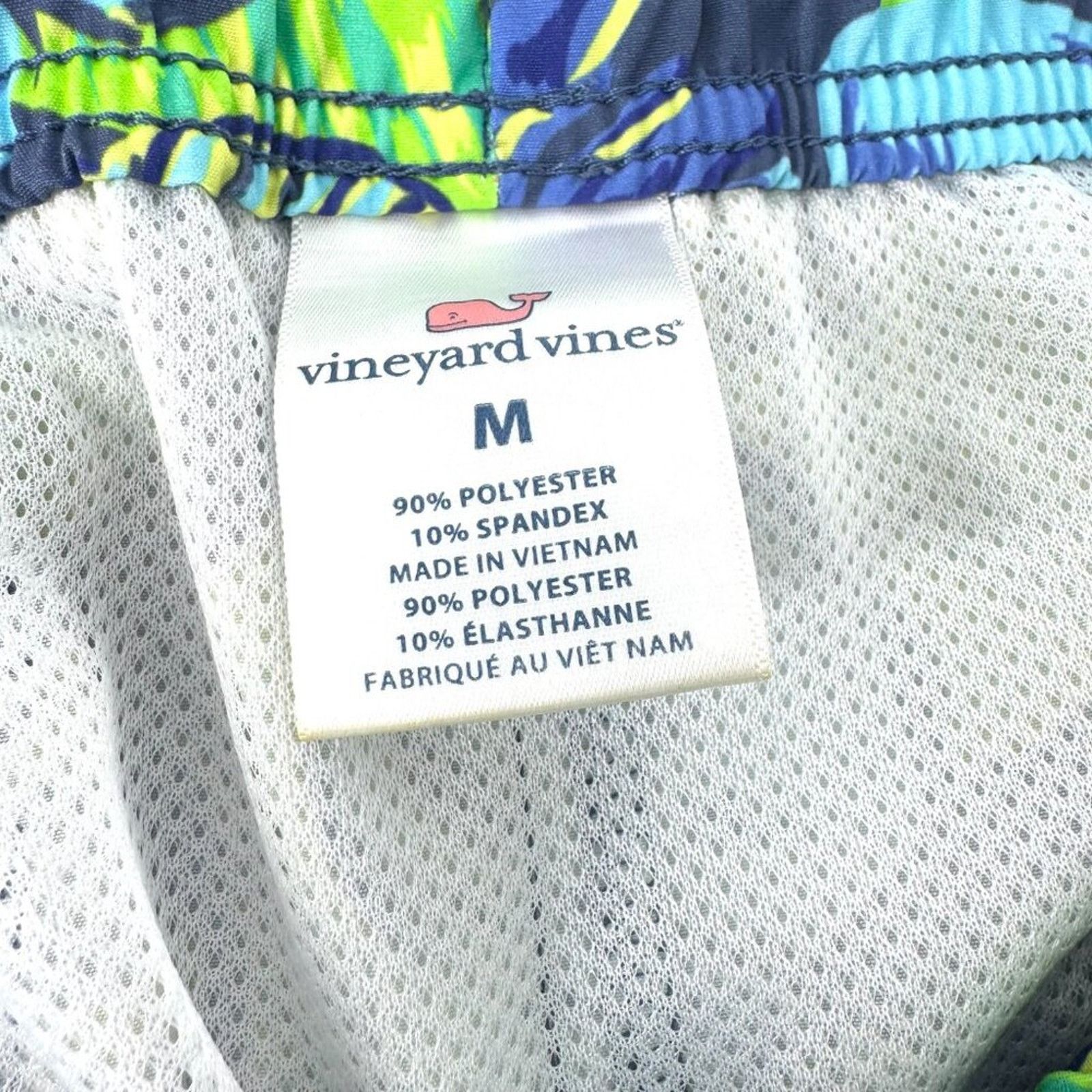 Vineyard Vines Vineyard Vines Floral Swim Trunks Blue Green Men's Medium Size US 31 - 6 Thumbnail