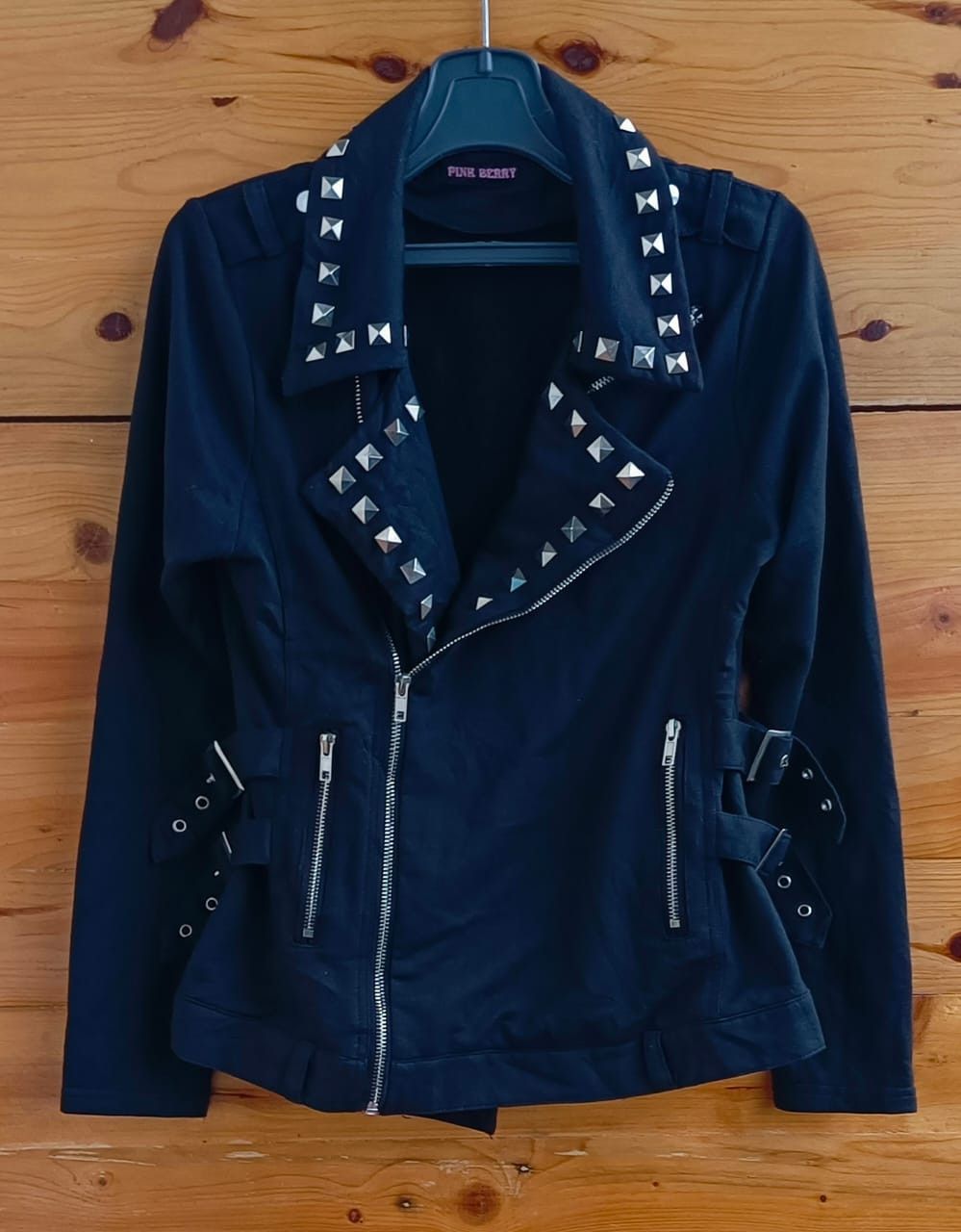 image of 14Th Addiction x If Six Was Nine Big Skulls - Japanese Brean Cropped Spike Punk Rock Skull in Black