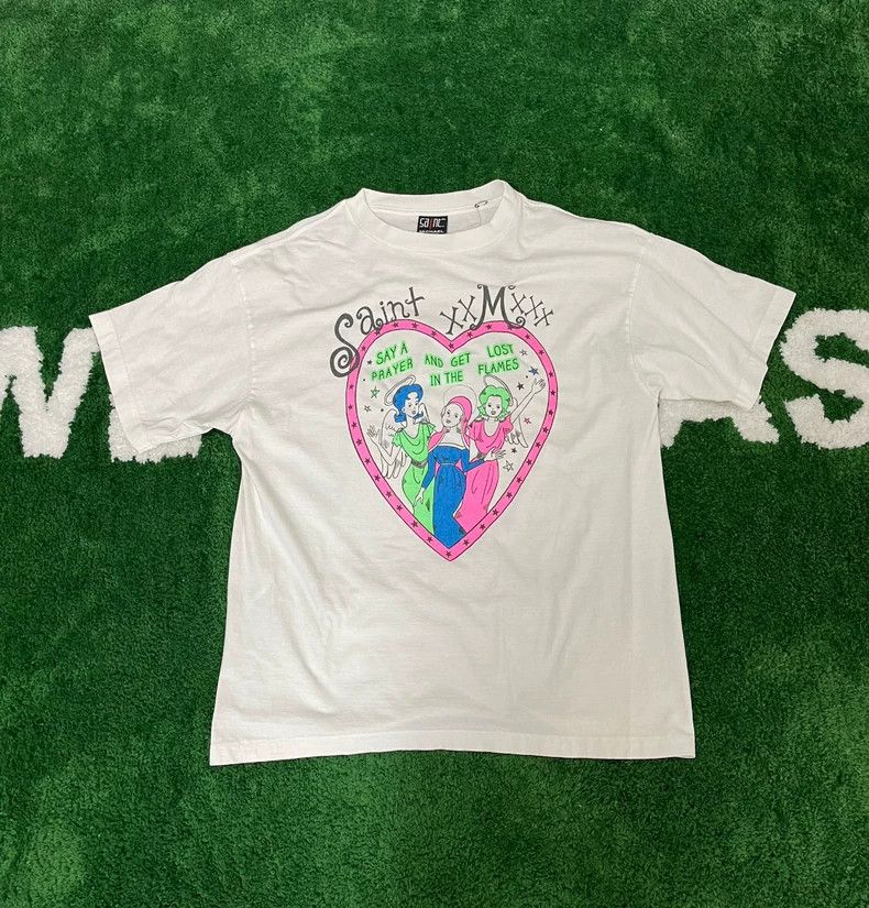 Saint Michael Saint Michael Love figures print short sleeves Size US XL / EU 56 / 4 - 1 Thumbnail