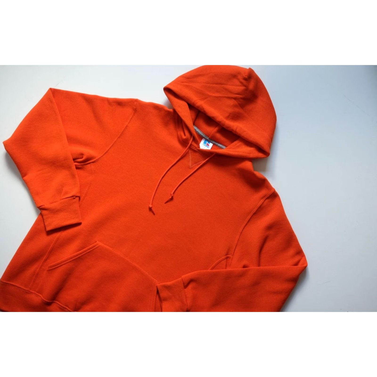 Russell Athletic VINTAGE Russell Athletic Hoodie Mens Size M Orange Retro Sports Pullover Hooded Sweatshirt Sweatshirt Size US M / EU 48-50 / 2 - 4 Thumbnail