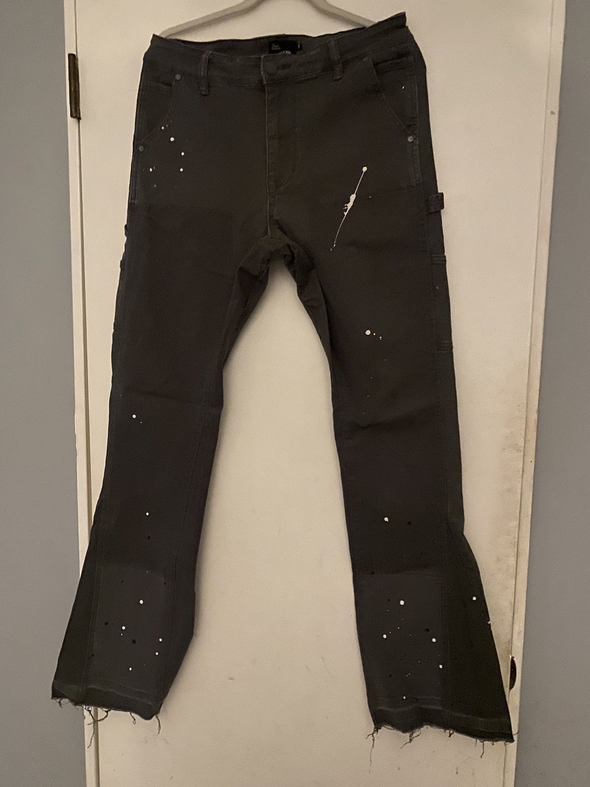 EPTM. EPTM Flared Grey Jeans Size US 34 / EU 50 - 1 Thumbnail