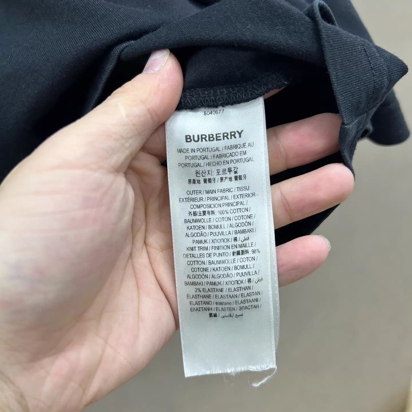 Burberry BURBERRY 99New Black Shark Print Oversize SS L Size US L / EU 52-54 / 3 - 4 Thumbnail