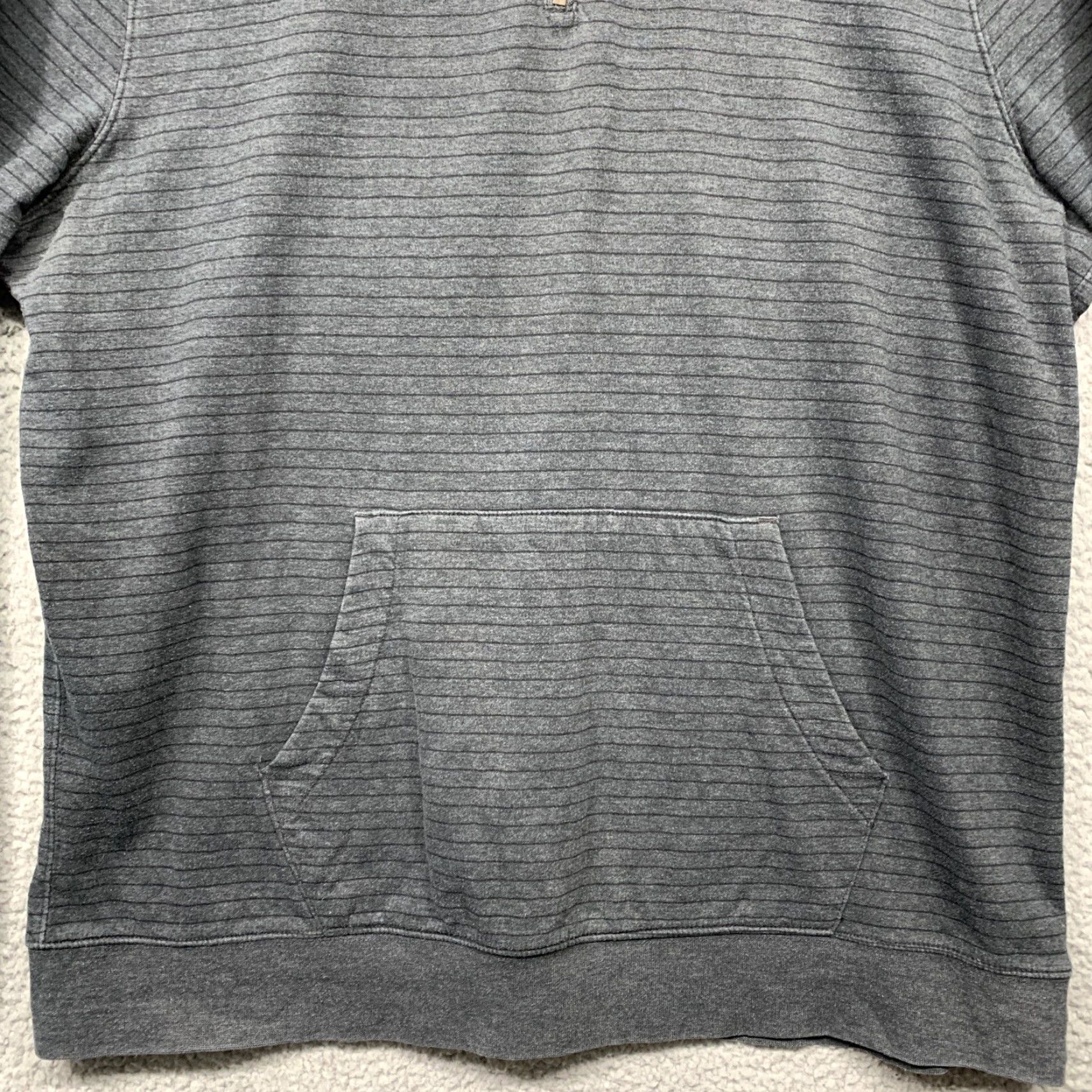 Merona Merona Pullover Shirt Men’s 1/3 Zip XL Gray Black Stripe Kangeroo Pocket Shirt Mens XL Gray Stripe Kangaroo Pocket Merona Size US XL / EU 56 / 4 - 3 Thumbnail