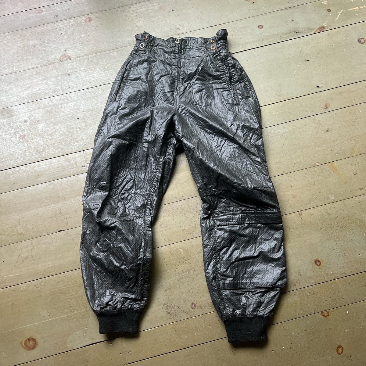 Other Blue System black 90s vintage ski pants size 1 Size 26" / US 2 / IT 38 - 2 Thumbnail