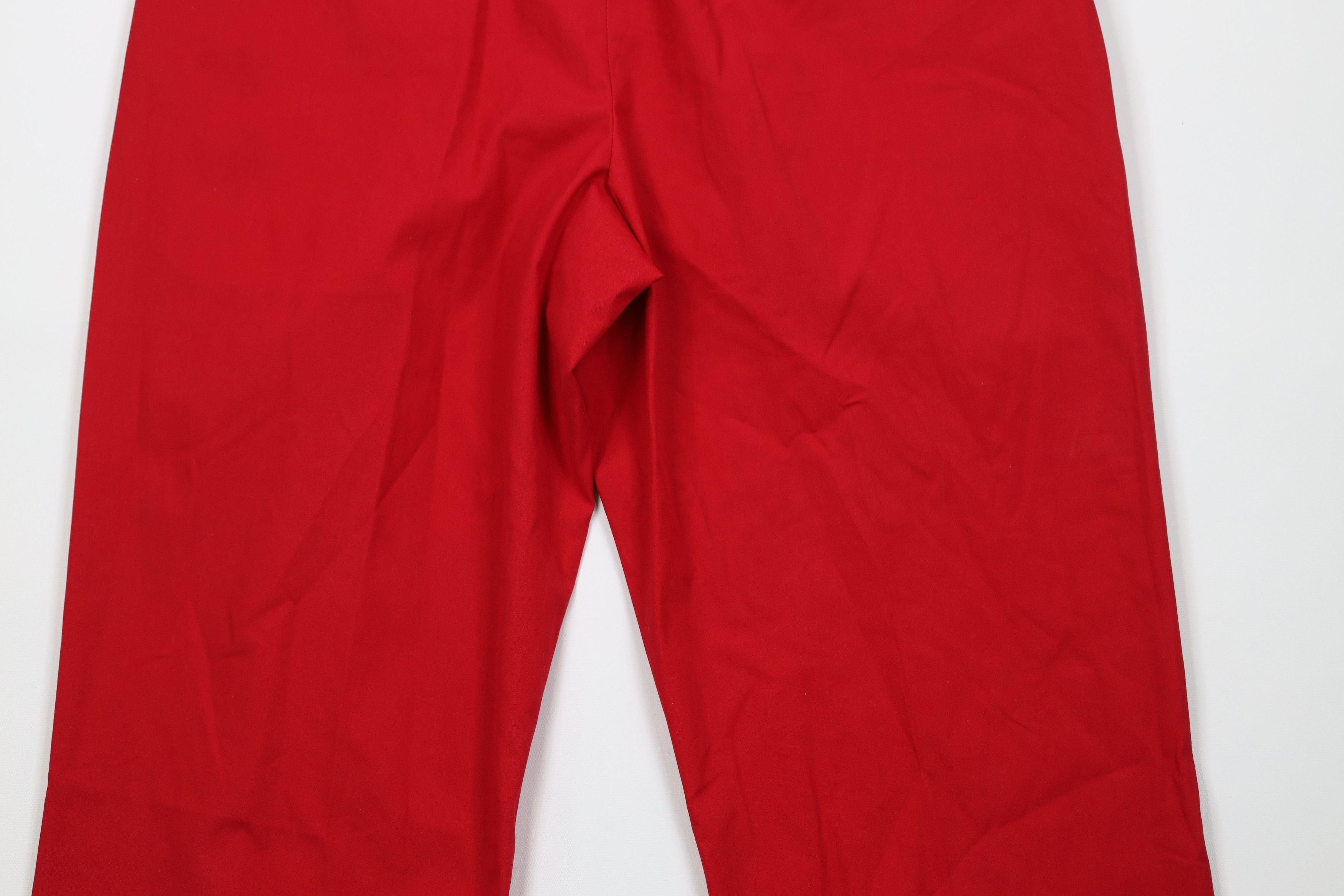 Lands' End Vintage 70s Lands End Cuffed Wide Leg Chino Pant Red USA Size US 38 / EU 54 - 13 Thumbnail