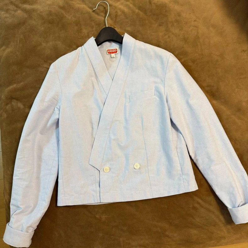 Kenzo KENZO Light blue shirt style jacket Size XXS / US 00 / IT 34 - 2 Thumbnail