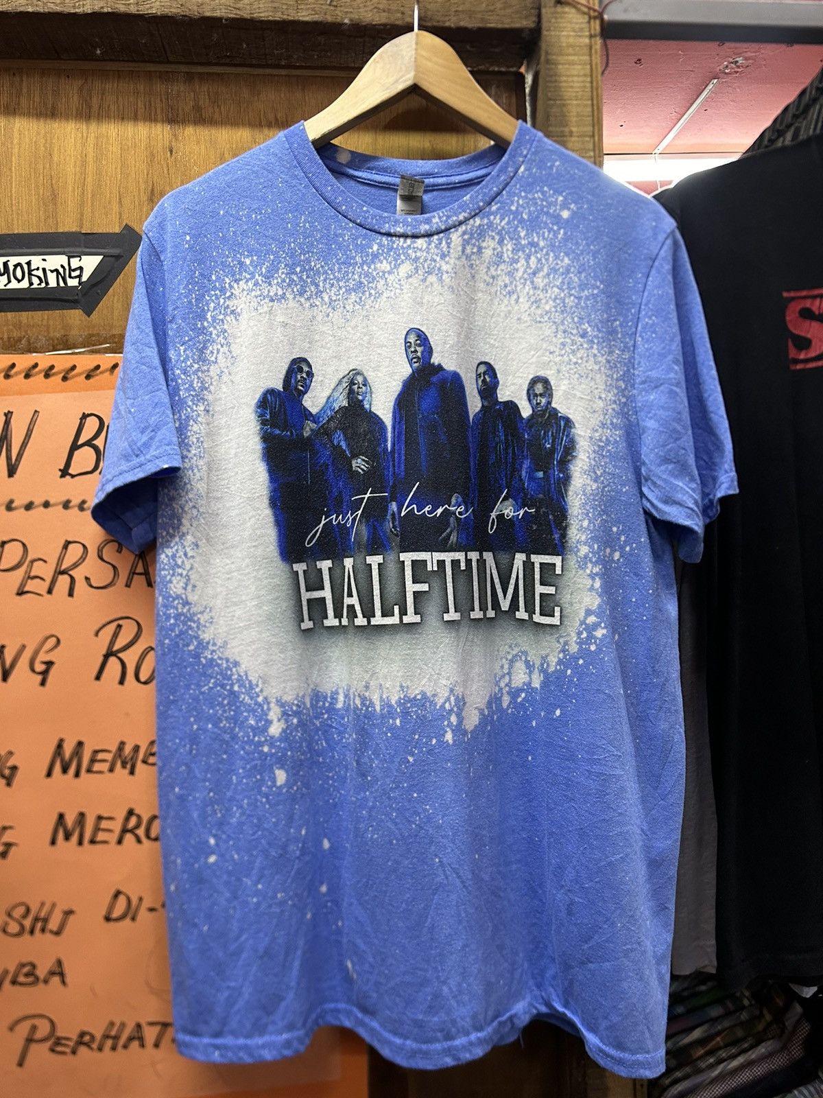 Band Tees × Rap Tees × Vintage Just Here For Halftime Dr Dre Snoop Dogg Eminem Rapper Tee Size US L / EU 52-54 / 3 - 2 Thumbnail