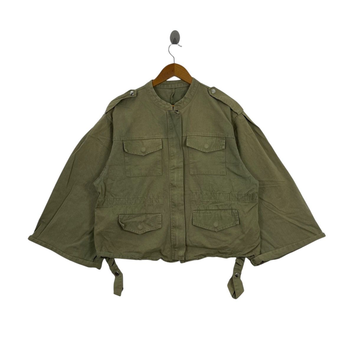 Japanese Brand DHOLIC Cropped Top Military Style Jacket Size US L / EU 52-54 / 3 - 1 Thumbnail